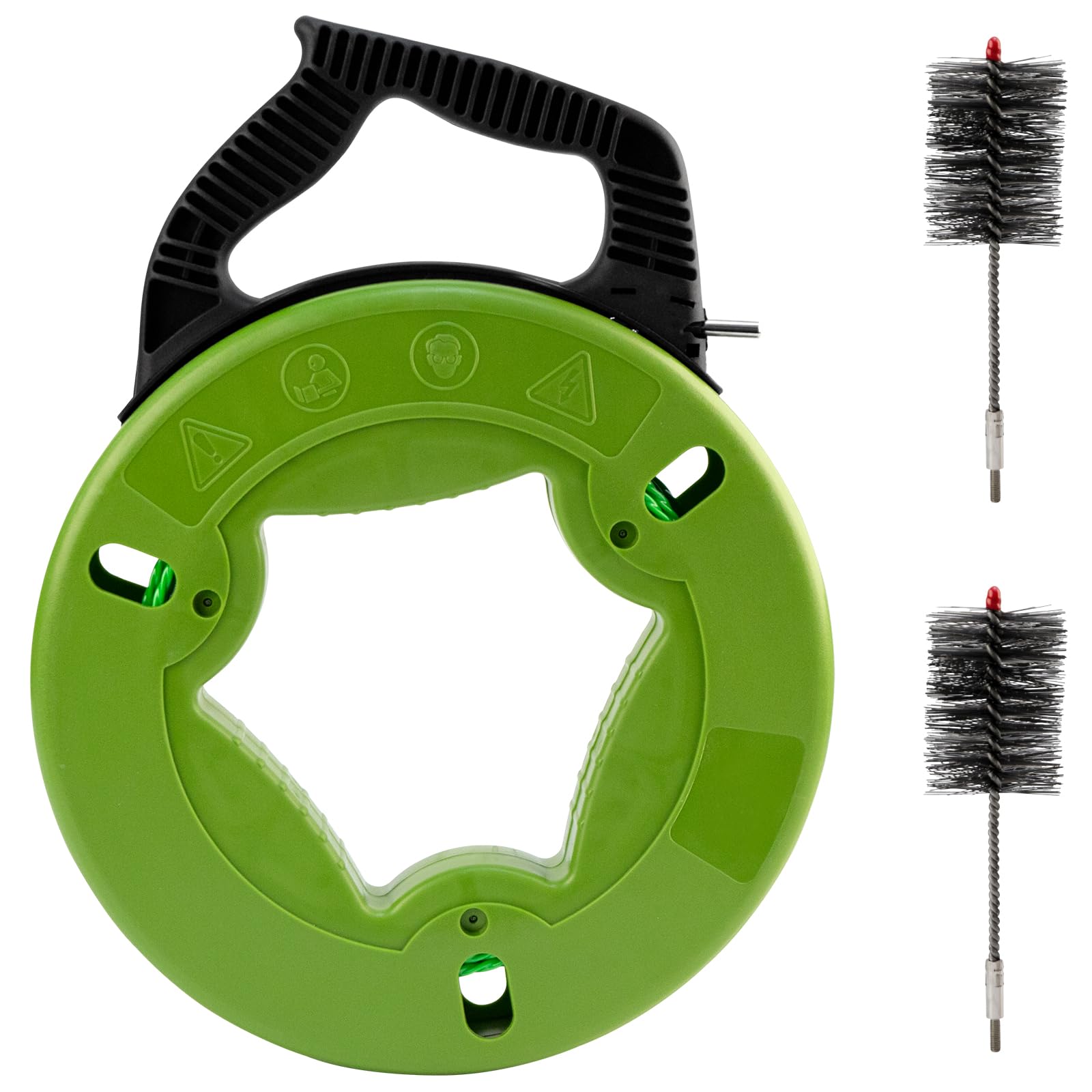 Brosse de Ramonage Cheminée,Kit Ramonage Poele Pellet,Herisson de Ramonage,Brosse De Chaudière De Chauffage,pour Le Nettoyage des Conduits de Poêle,200mm