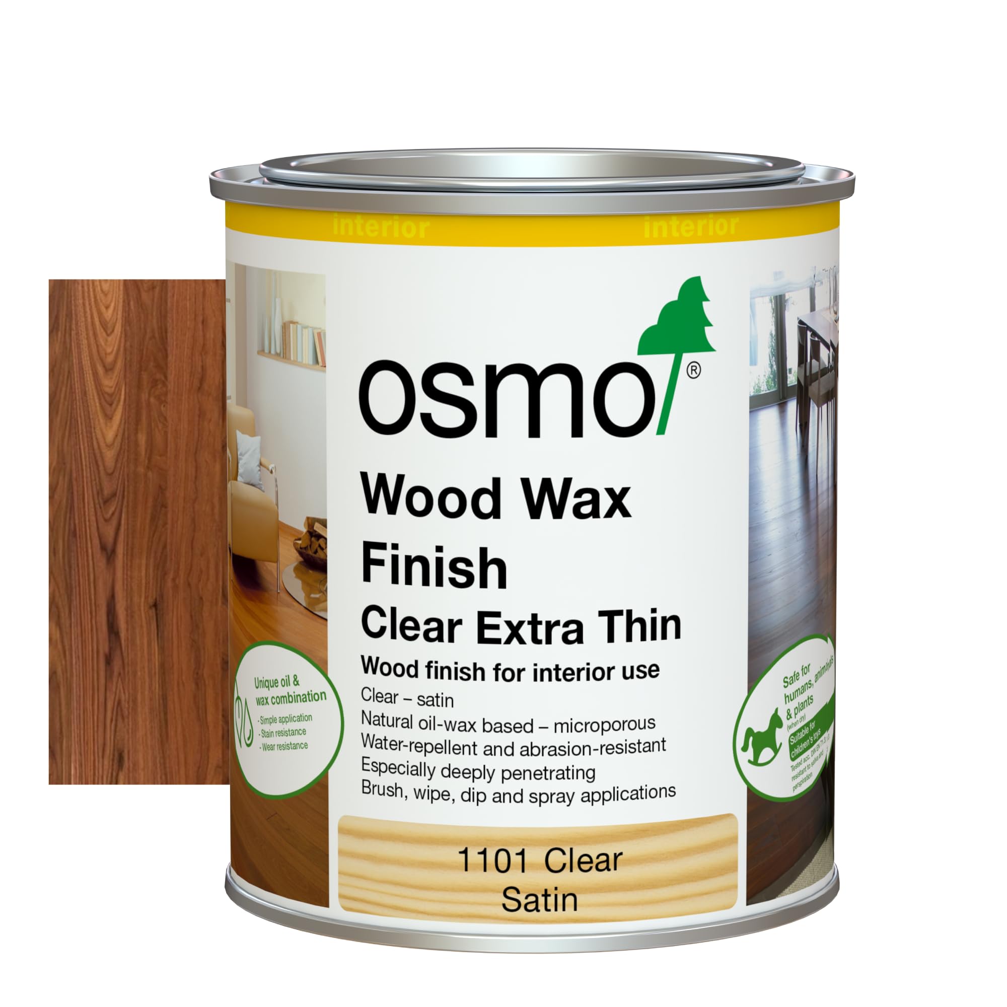 Wood Wax Finish Extra Thin - 1101 Clear - .75 Liter