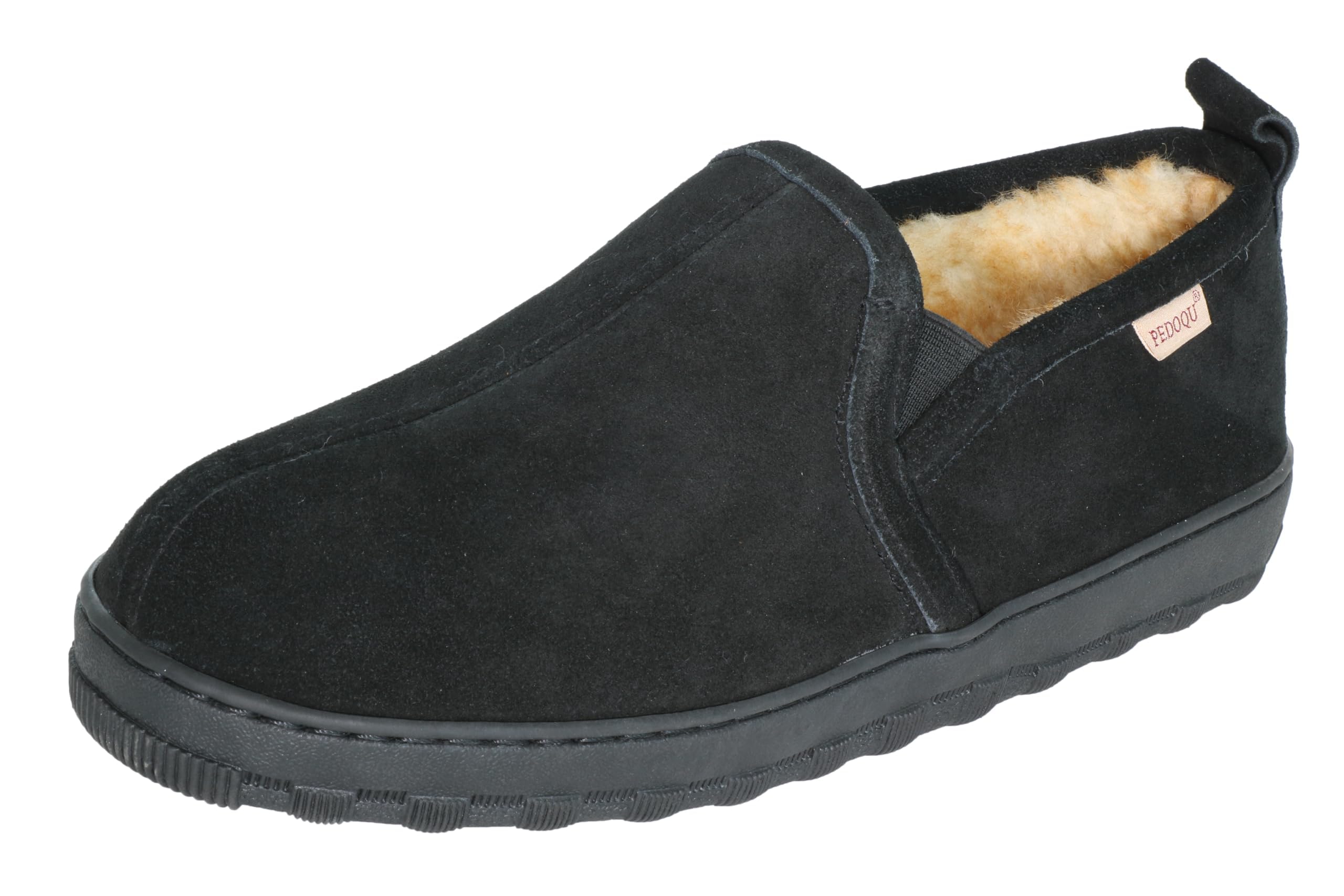 PEDOQU Genuine Leather Shearling Slippers