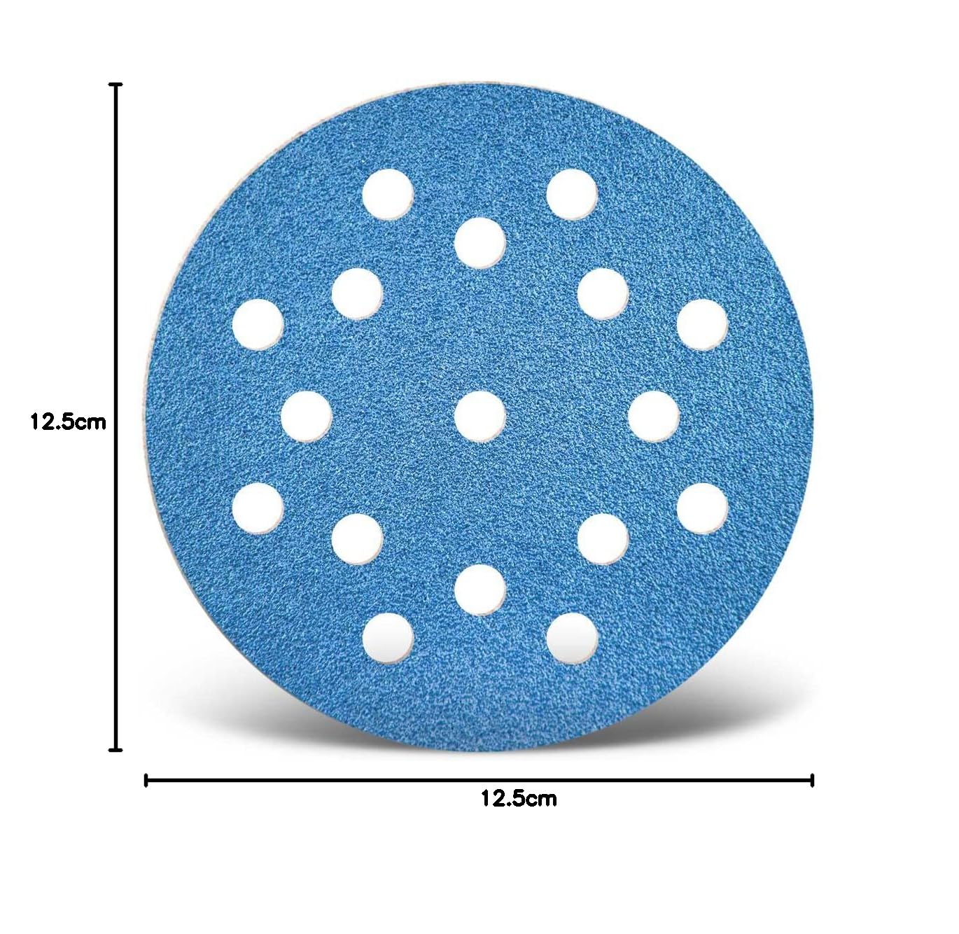 MENZER Blue discos abrasivos 125 mm, 17 agujeros (25 pz.) G24