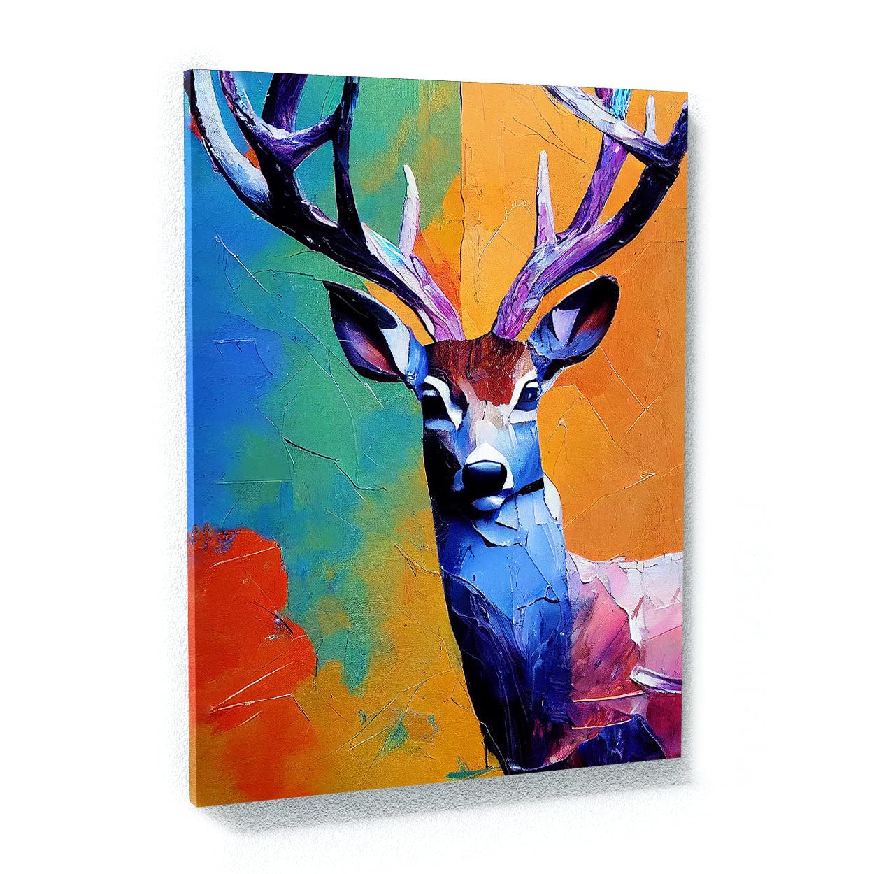 Sense Canvas Deer 39 Canvas Art - Home Decor Wall Art Print Poster Painting Large 30x40 / 0.75"
