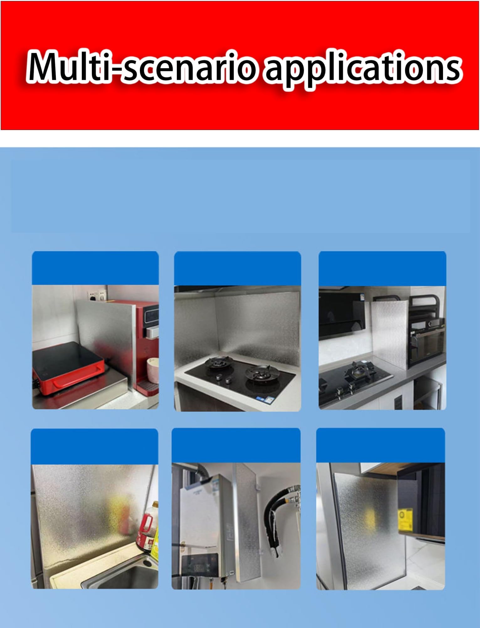 Protector de aluminio for estufa, tapete protector contra salpicaduras resistente al fuego y a altas temperaturas for encimera de cocina, quemador de gas, horno y(Magnetic,35.4x23.6in/90x60cm)