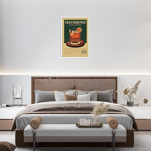 Miniatura 5 de Póster de cóctel vintage a la antigua, arte de pared, lienzo retro, impresiones en lienzo para el hogar, dormitorio, apartamento, hotel, sala de