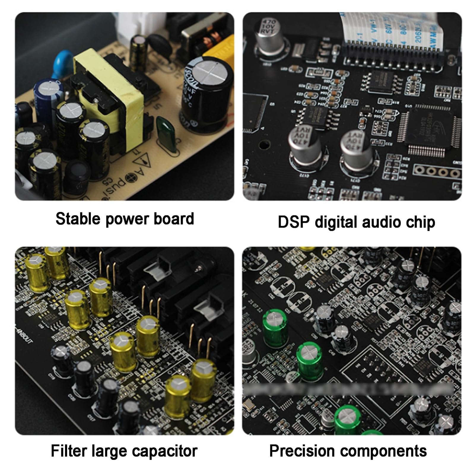 Procesador De Audio Digital Profesional, Procesador De Karaoke De 32 Bits Con 16 Modos Preestablecidos, Interfaz Para Pc, Prevención De Acoples, Altavoz Con Equipo De Sonido Dsp Para Escenario
