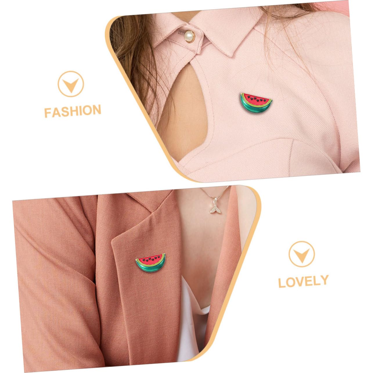 STOBAZA 5 Sätze Teiliges Wassermelonen Broschen Anstecker Kreative Stilvolle Anstecknadeln Für Kleidung Pullover Schals Und Kleider Niedliche Retro Broschen Für Besondere 8 Stück * 5