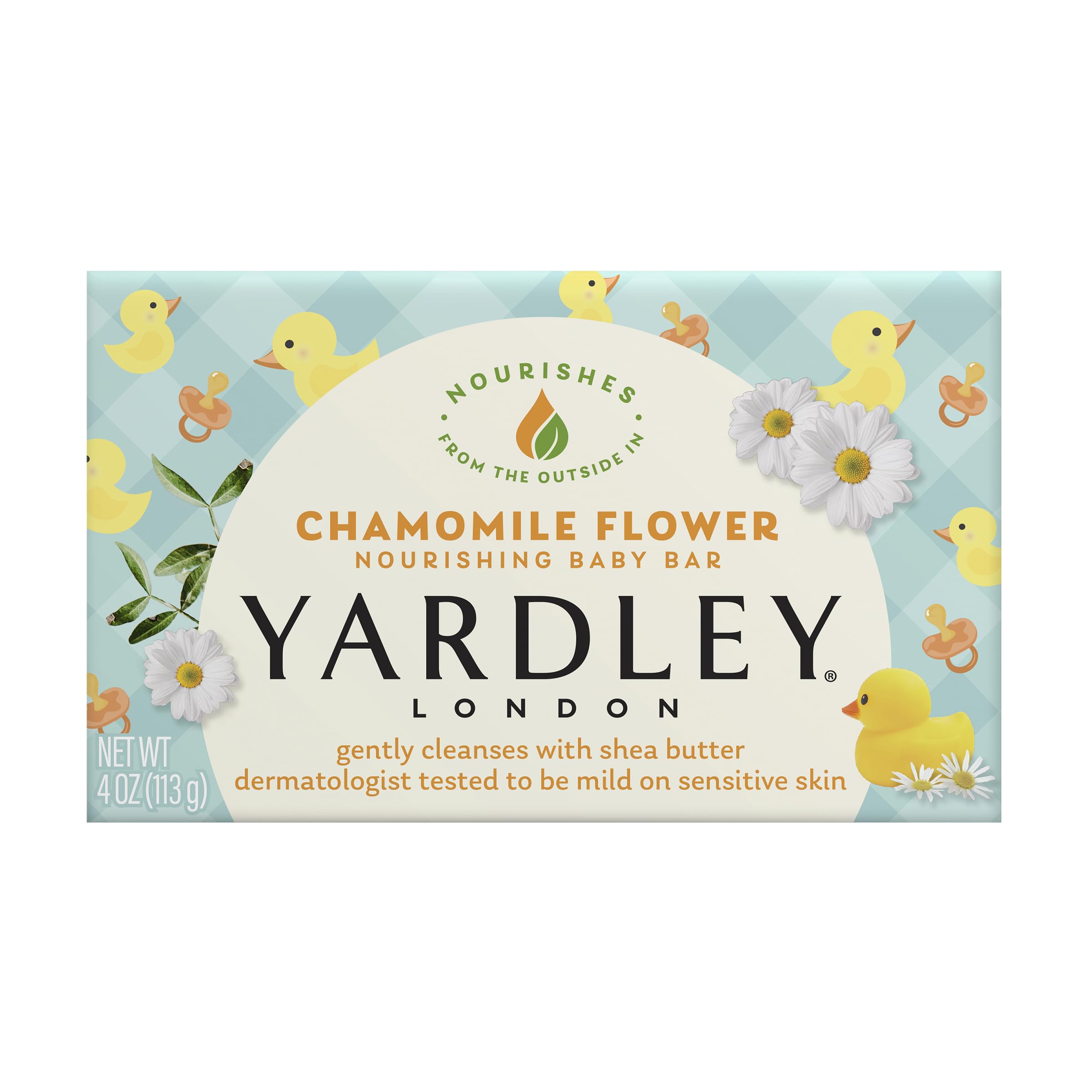 Yardley London Chamomile Flower Nourishing Baby Bar Soap 1 Bar Pack