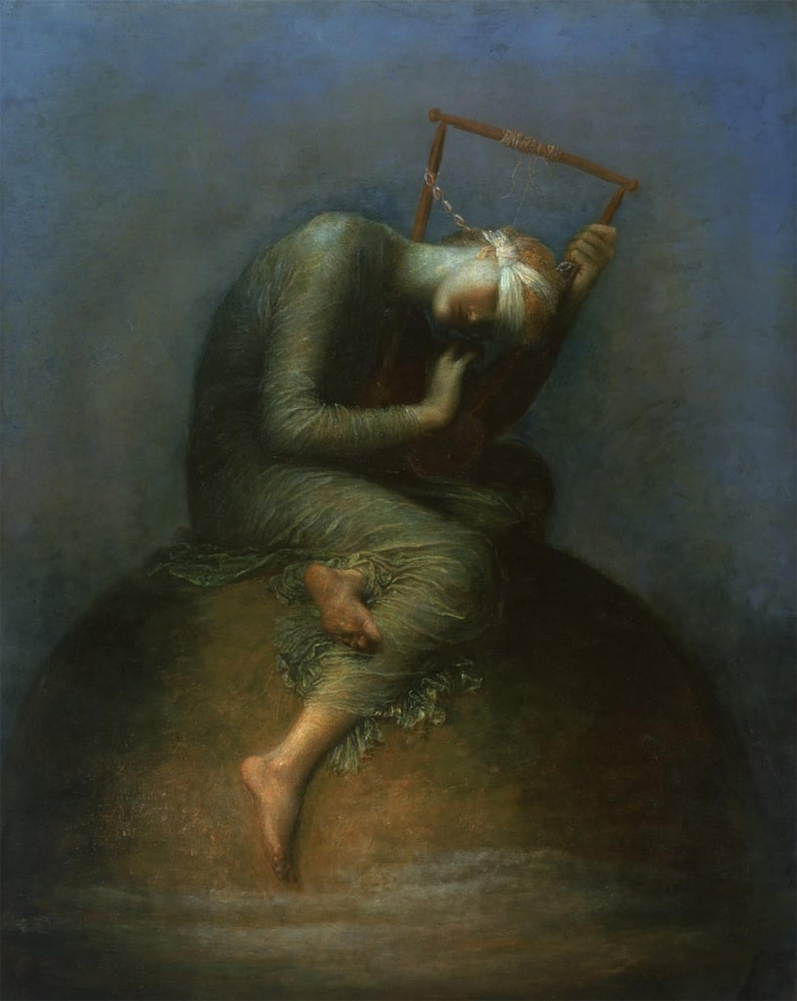 Pintura murales lienzo de Watts para inspirar paz y sofisticación vintage en tu dormitorio 5
