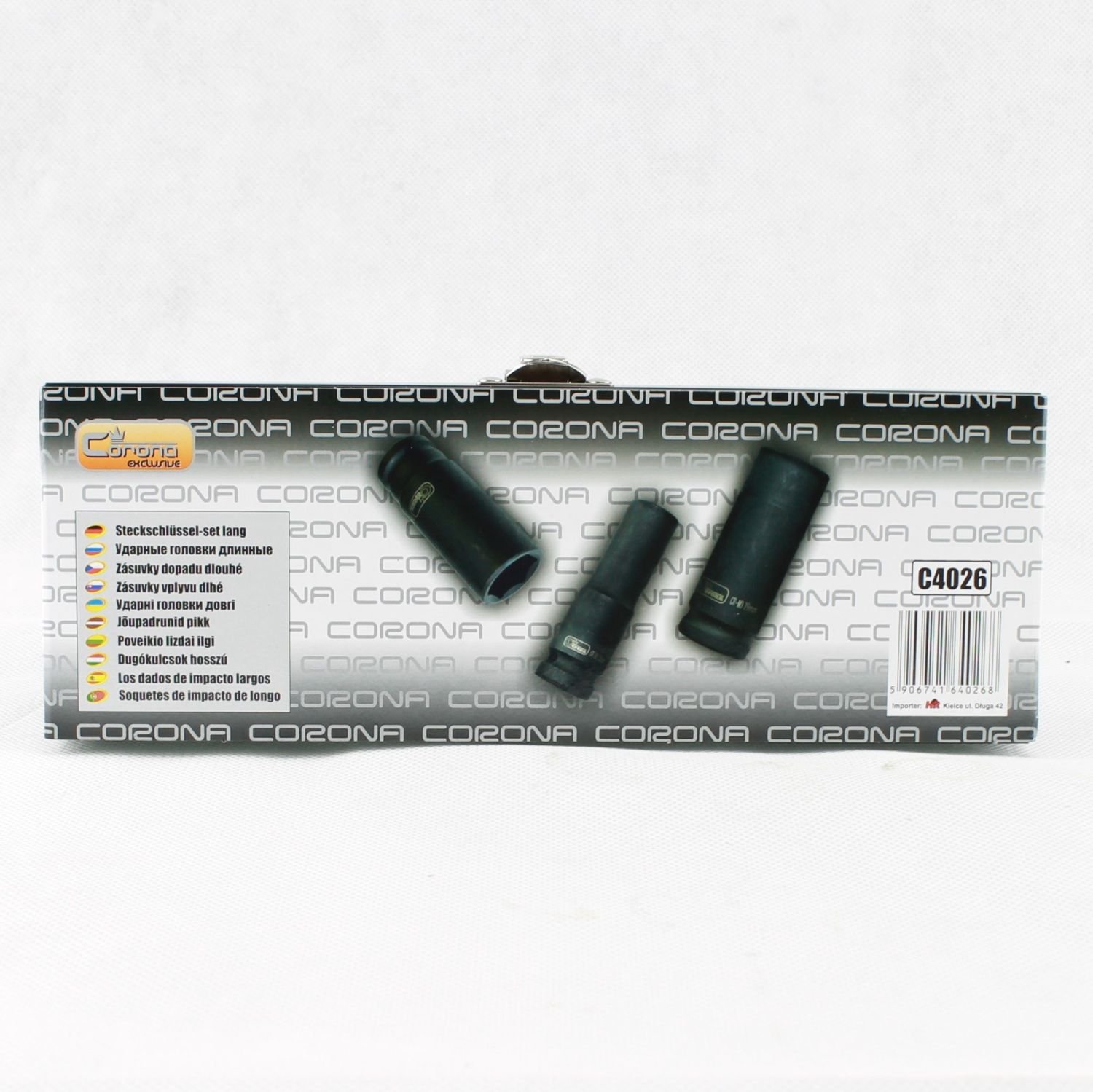 Steckschlüssel-Set 13-tlg, 3/8 Zoll Antrieb – Metrische Nüsse 7–19 Mm, Aus Chrom-Vanadium-Stahl