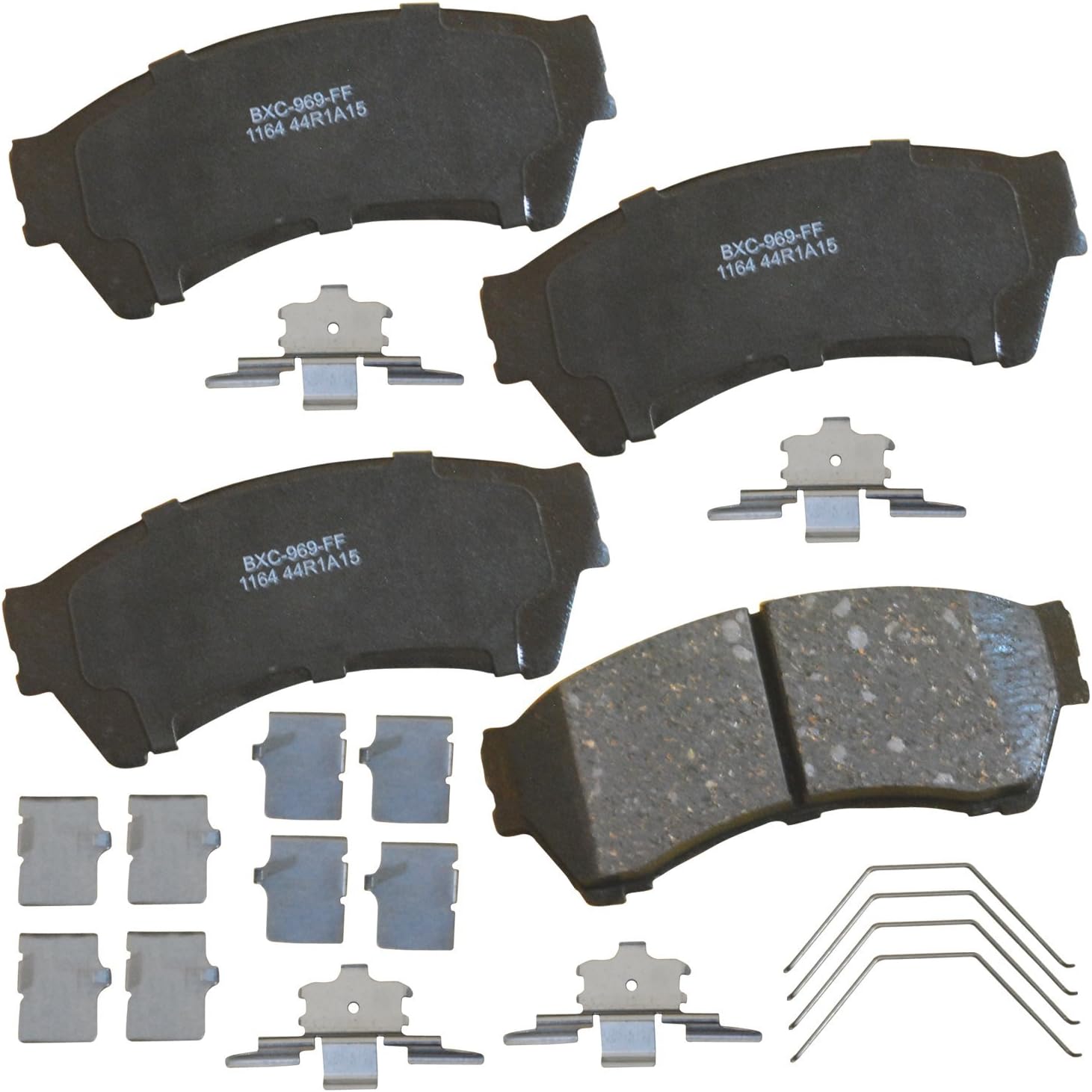 Bendix Premium SBC1164 Ceramic Front Brake Pads for Ford Fusion 2012-2006, Lincoln MKZ 2012-2007, Zephyr 2006, Mazda 6 2013-2006, Mercury Milan 2011-2006