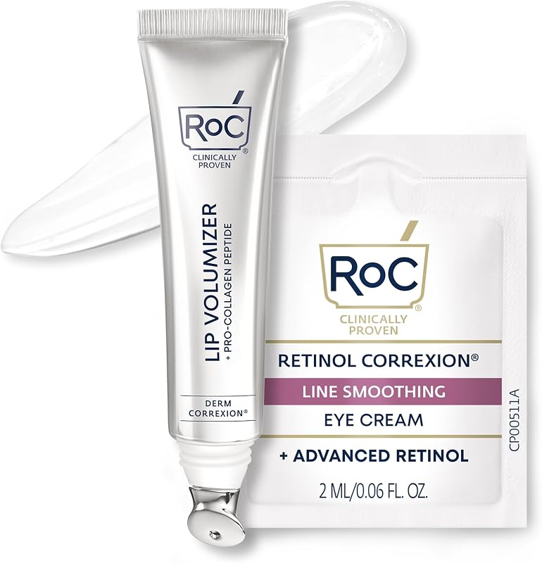 RoC Derm Correxion Lip Volumizer, Hyaluronic Acid Lip Plumper Serum 0.34oz