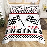 Vista 31 de Funda de edredón Happy Camping, juego de ropa de cama con temática de cámper para niños, funda de edredón de estilo rústico para decoración