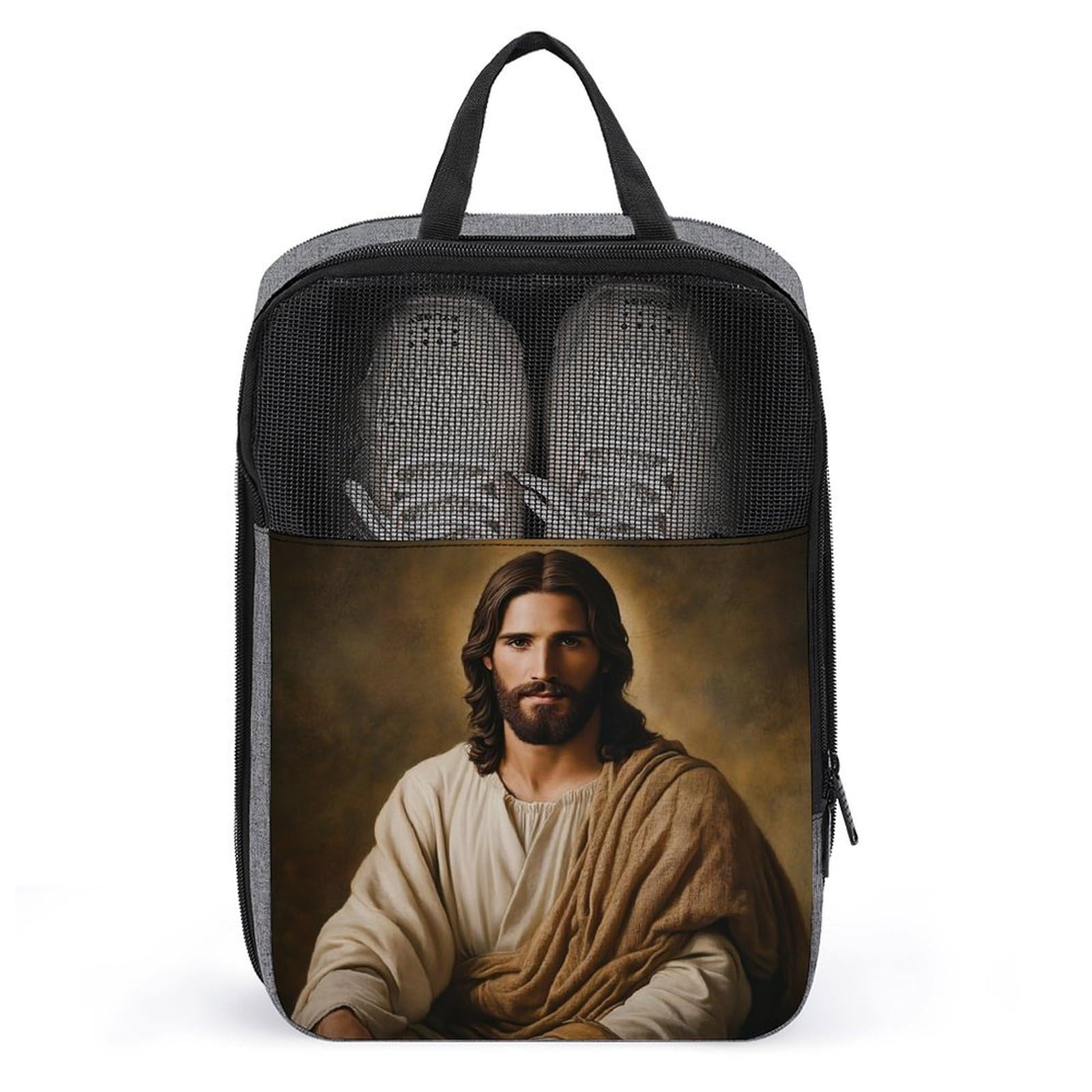 Lord And Saviour Jesus Christ Shoe Bag for Travel Daily Use Anti-dust Storage Carrier Golf Shoe Pouch