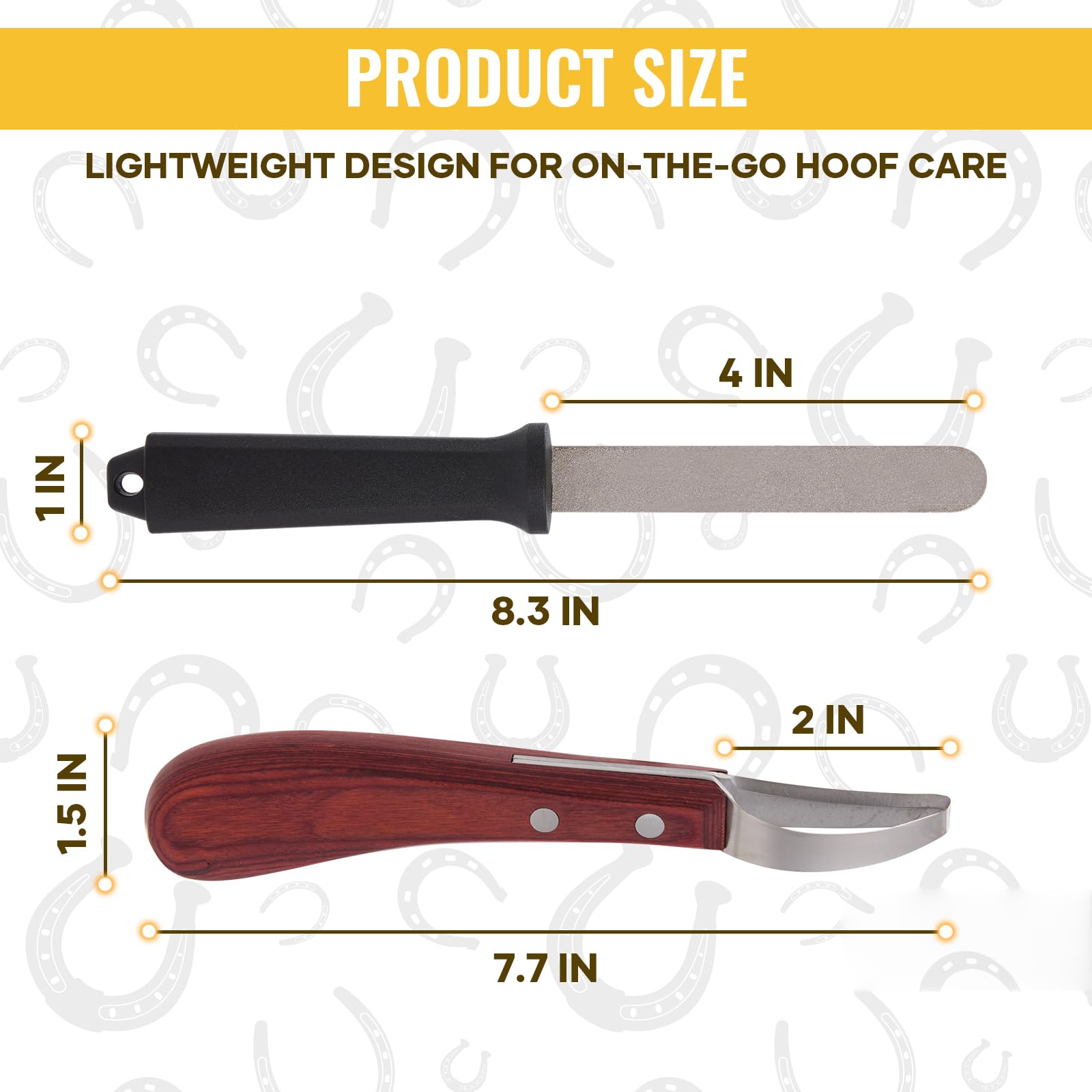 Farrier Hoof Knife Kit - 2 PCS Professional -5