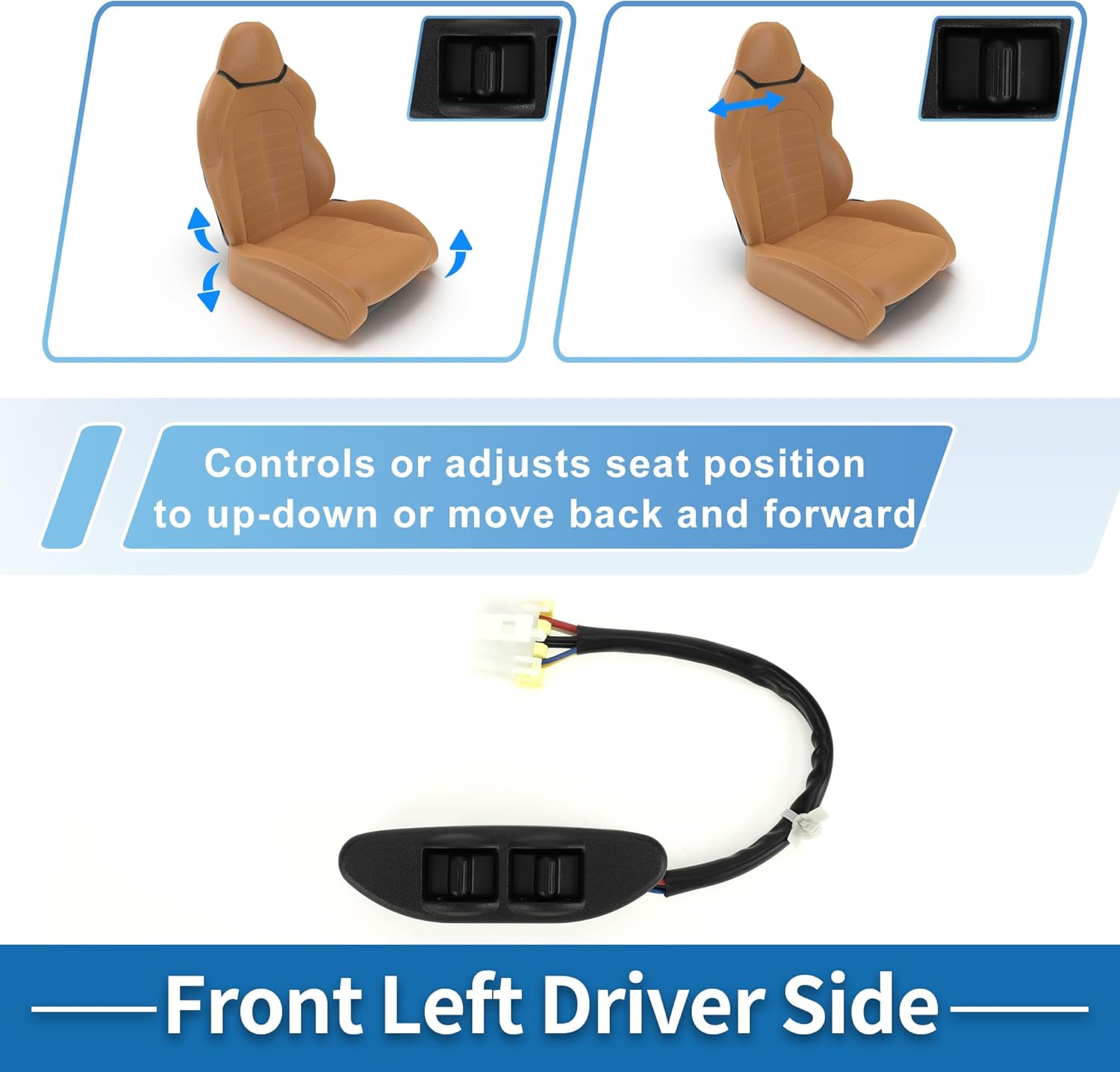 Power Seat Switch No.87066-CD001 Car Adjust Recline Recliner Switch for Nissan 350Z 3.5L V6 at CONVERTIBLE BASE 2004-2006