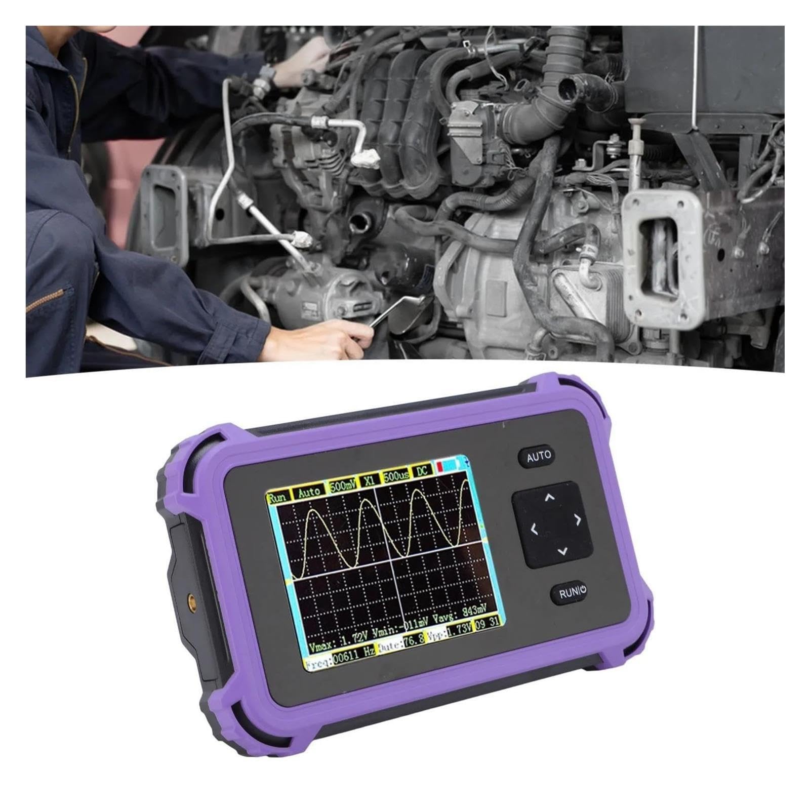 Oscilloscopio portatile, Oscilloscopio portatile Larghezza di banda 1 MHz 8,33 MS/s Mini ambito per l'insegnamento dei principianti