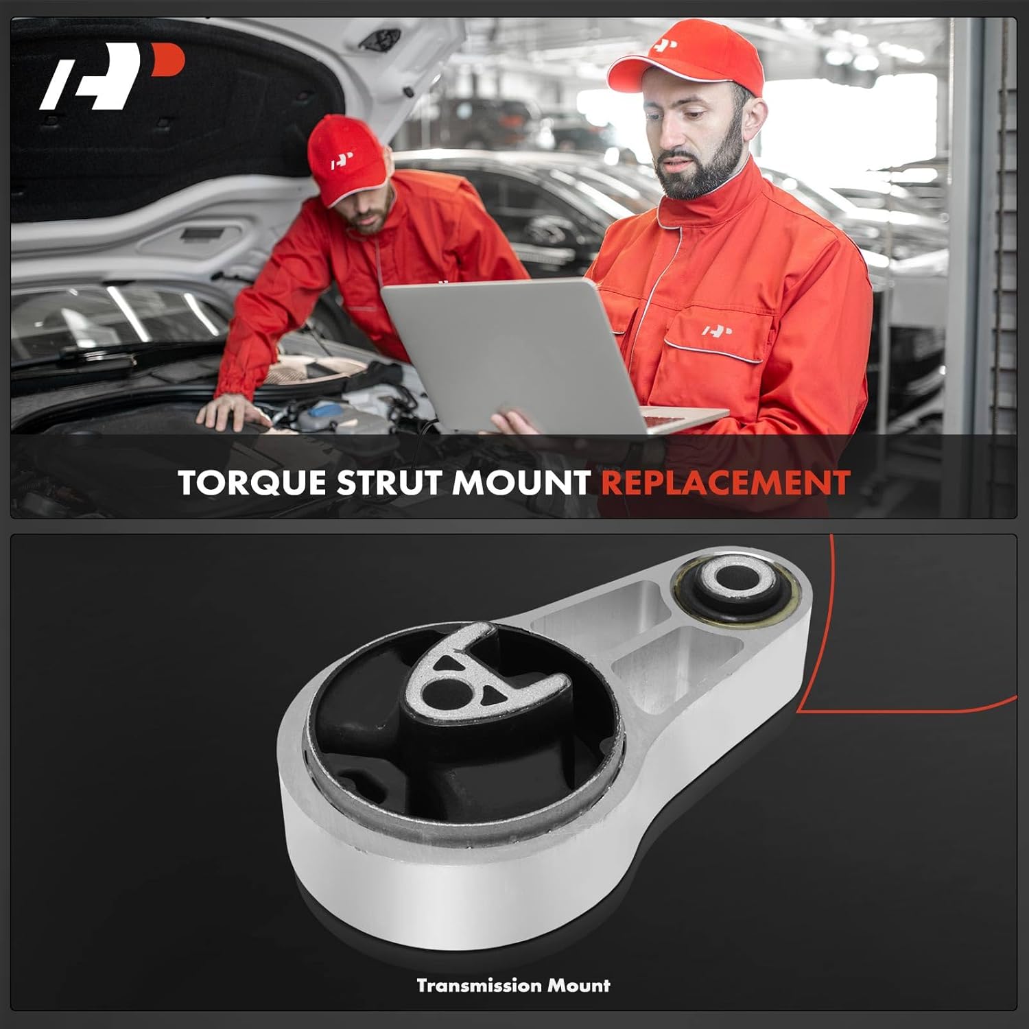 A-Premium Rear Lower Torque Strut Mount Compatible with Mini Cooper 2007-2016, 1.6L, DOHC