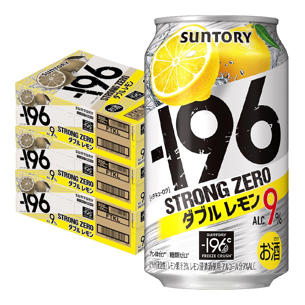 Amazon.co.jp: -196°C Strong Zero Double Lemon Suntory 11.8 fl oz