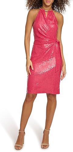 Kensie Women's Dresses, Dark Pink, 4