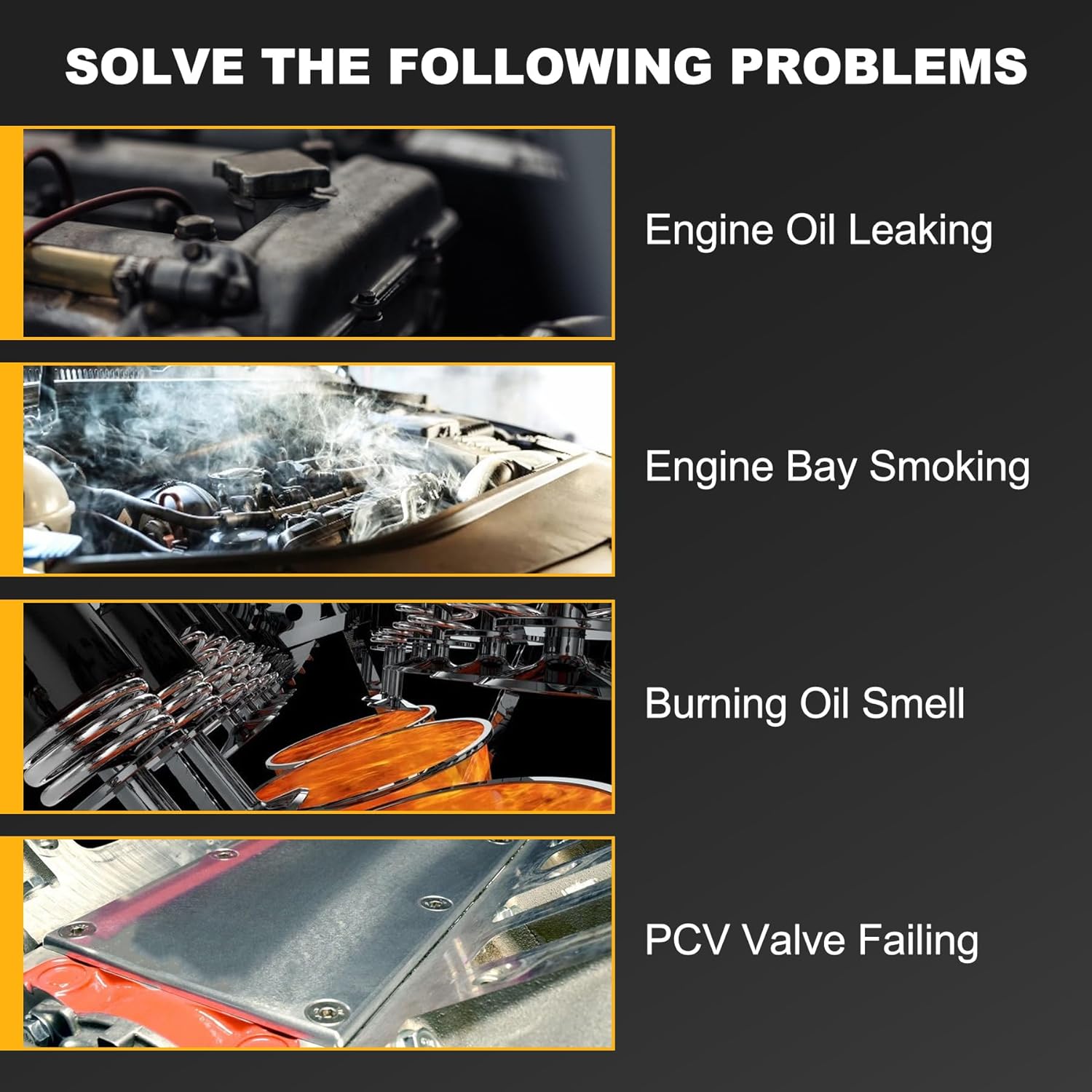 LS Gen 3 (III) Valley Cover Plate Kit with Gasket and Seals (Bolt)Low Profile and Non Knock Sensor Hole Compatible with GM LSX LS1 LM7 LR4 LQ4 LS6 L59 LQ9 LM4 L33 Chevy GMC Silverado Sierra SUV Black