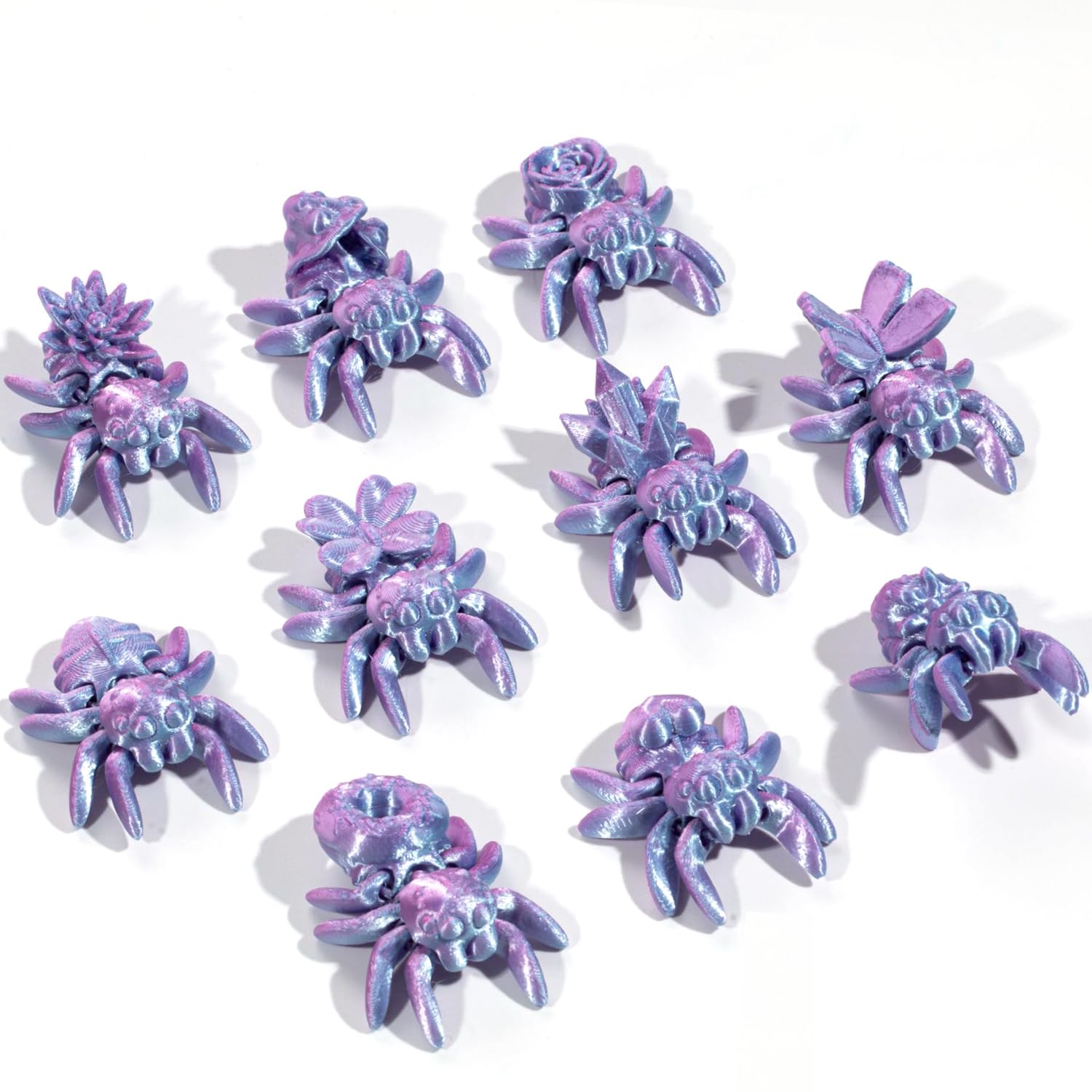 Amazon.com: QINGMIAO 10Pcs 3D Printed Mini Spiders, Articulated