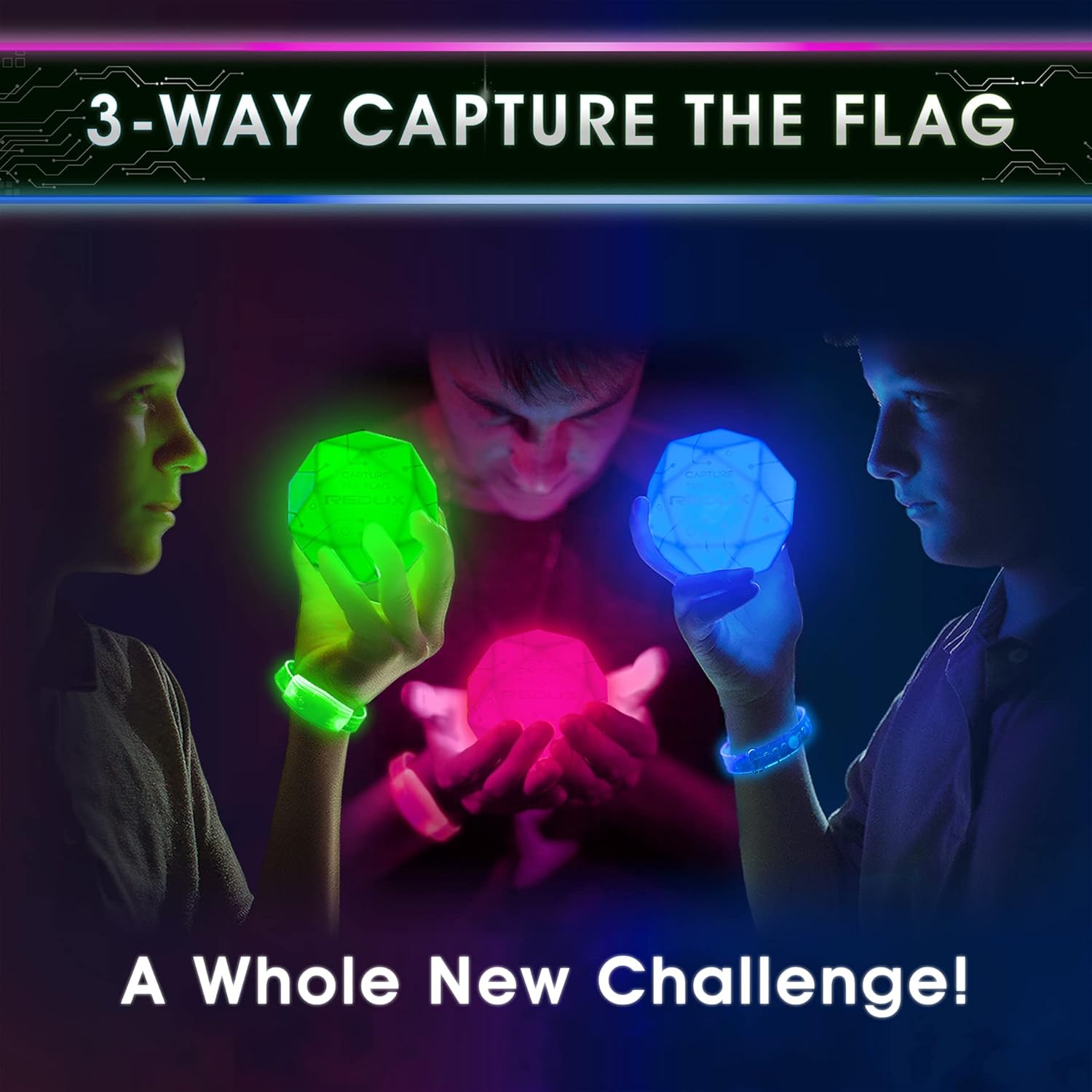 Capture the Flag Redux – with Magenta 3-Team Expansion (Add 4 Players), 2-Item Bundle