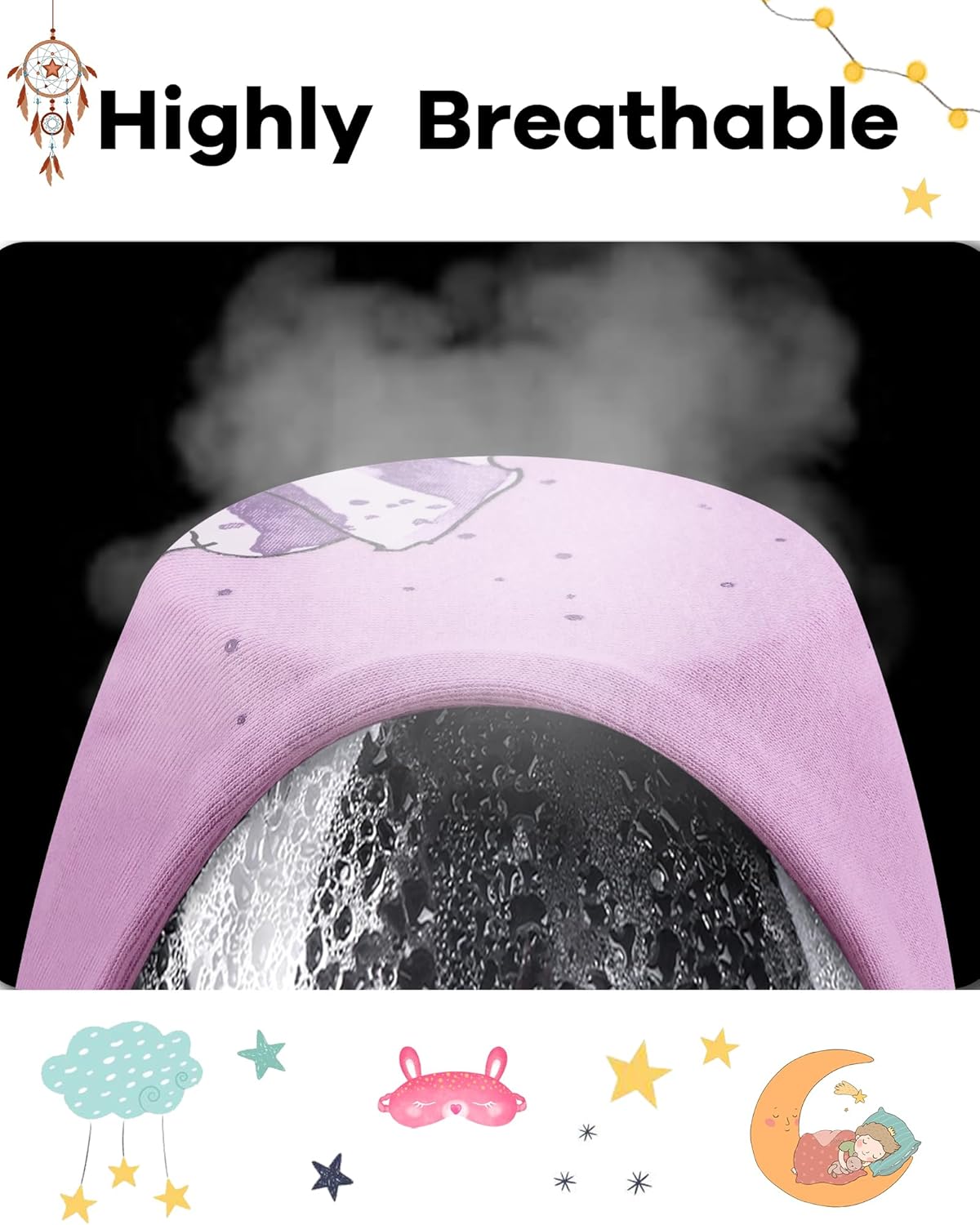 DAUGHTER QUEEN Girls 4 Pieces Cotton Pajamas Size 18 Months-12 Years - Image 7