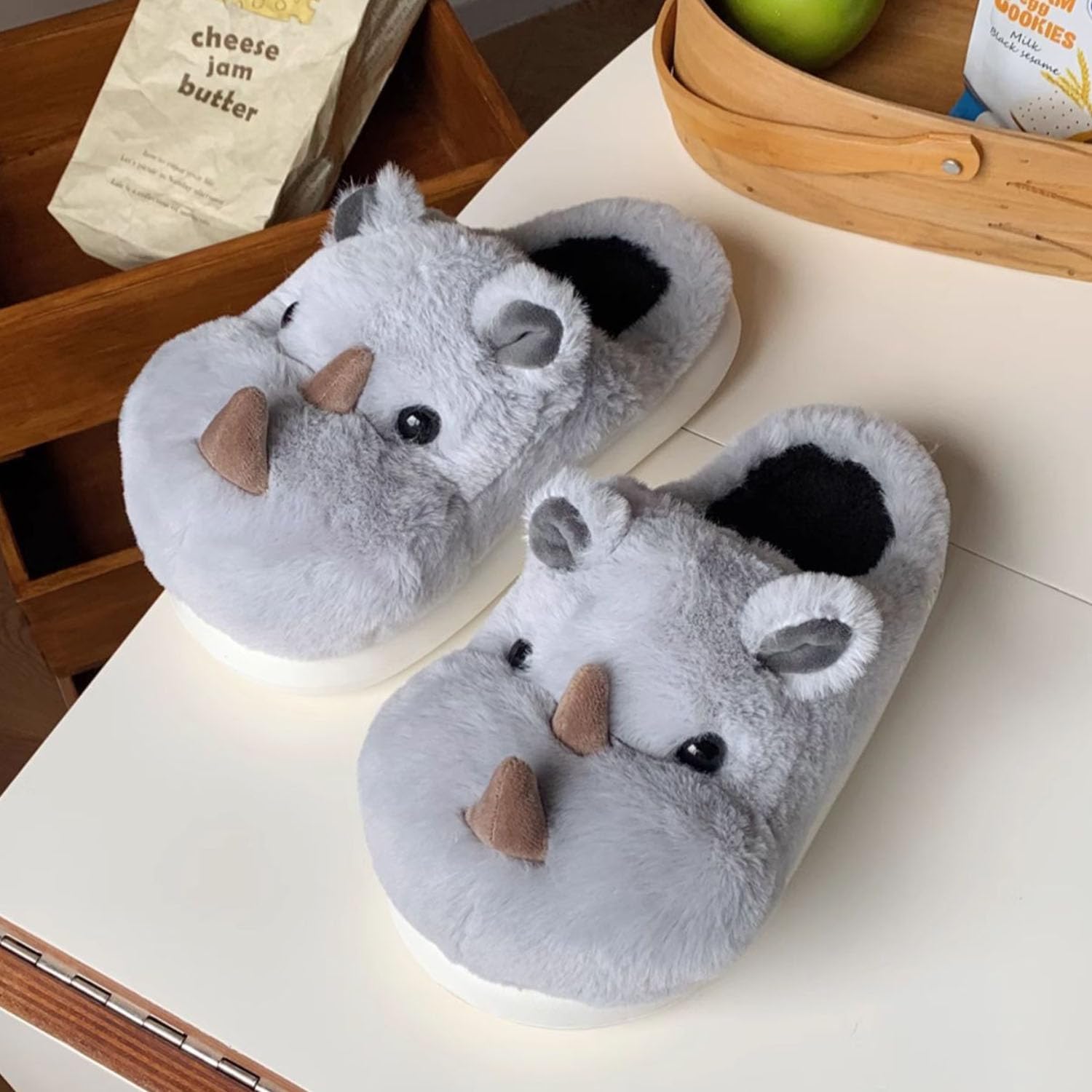 Jfxgjuv Sloth Slippers, Frog Slippers for Women Men Cute Fluffy Animal Slipper, Funny Fuzzy Slides Soft Comfy Memory Foam Indoor Outdoor House Shoes - Image 7