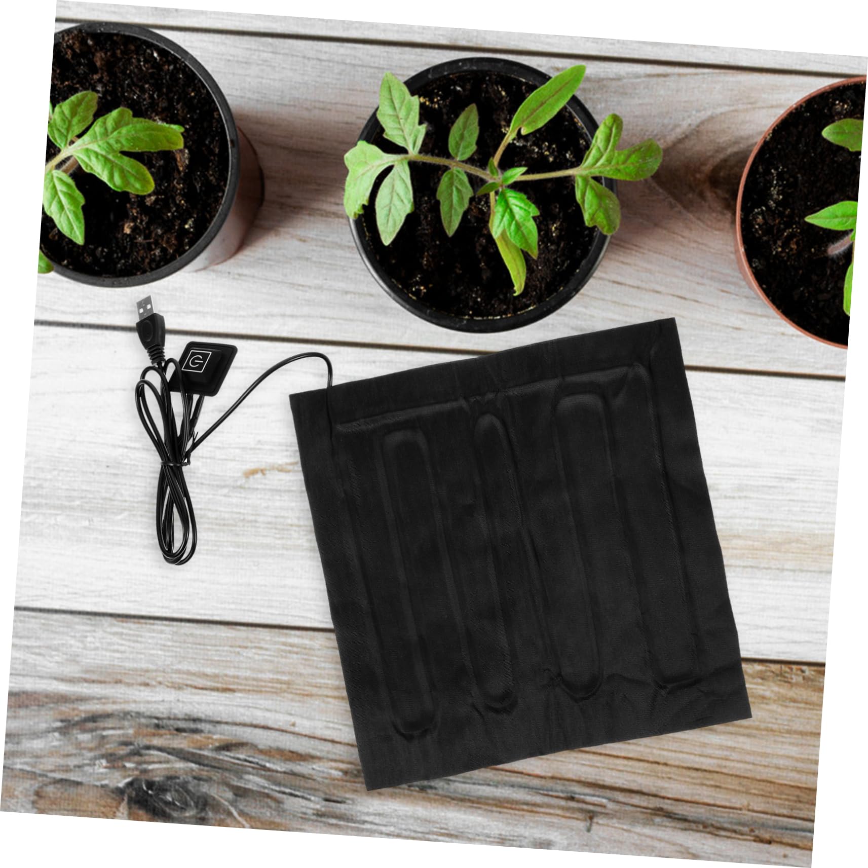 IWOWHERO Plant Heating Pad Digital Temperature Controller Heat Mat Rechargeable Heating Pad