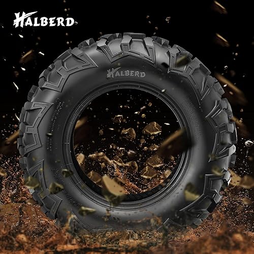 Miniatura 8 de HALBERD Neumáticos de 6PR para cuatrimoto de 25 x 10-12, todo terreno 25 x 10 x 12 de cuatrimoto para arena, neumáticos para vehículos de tarea