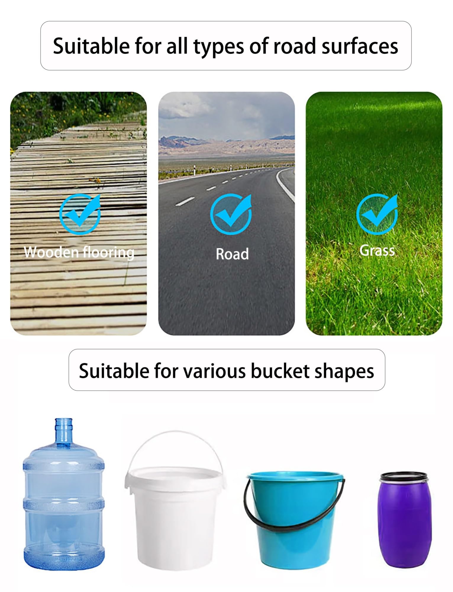 Carrito utilitario de alta resistencia con ruedas silenciosas – Transporta 220 libras de agua, basura, propano para el hogar, camping, jardín