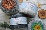 Yarn Art Fleurs Alpaga 20% Alpaga 80% Poids acrylique 8.82oz Longueur 1028 Yards Multicolore Rainbow Crochet hiver Yarn Poids 2 Le sport (403)