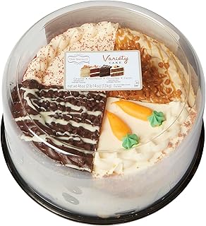 Our Specialty 8" Double Layer Variety Cake, Caramel, Carrot, Chocolate & Red Velvet, 46 oz