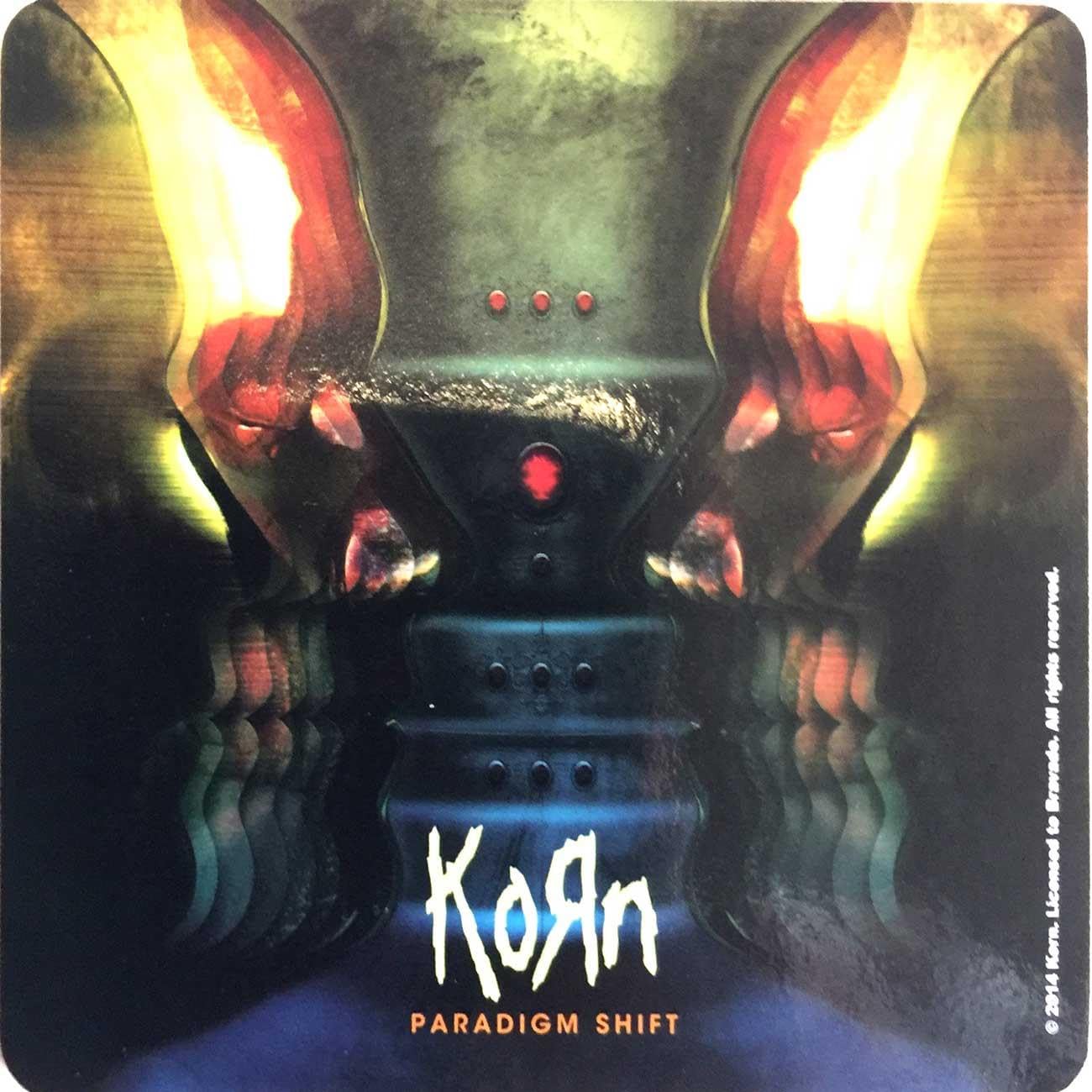 Rocks Off Multicolor Korn Paradigm Shift Single Coaster Cork Drinks Band Music Official Merchandise
