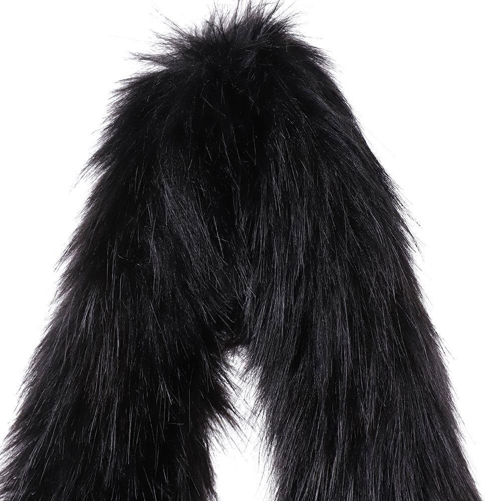 Womens Faux Fur Shoulder Bag Furry Purse Handbag Crossbody Bag Heart Shaped with Shoulder Strap | Faux Fur, Furry, Purse, Heart Shaped, with Shoulder Strap