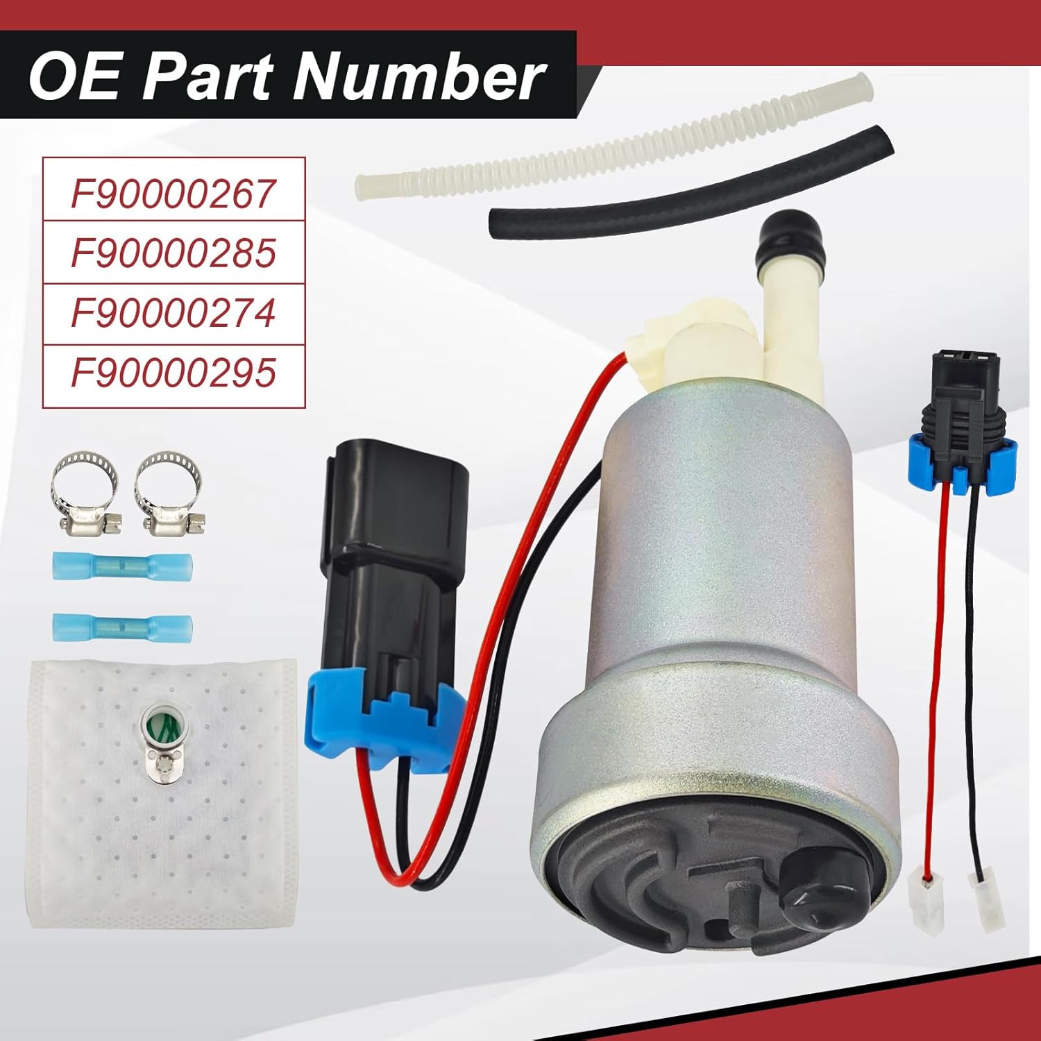 F90000267 Fuel Pump Compatible with Walbro/TI Auto 450LPH 525LPH 535LPH E85 HellCat F90000285 F90000274 F90000295