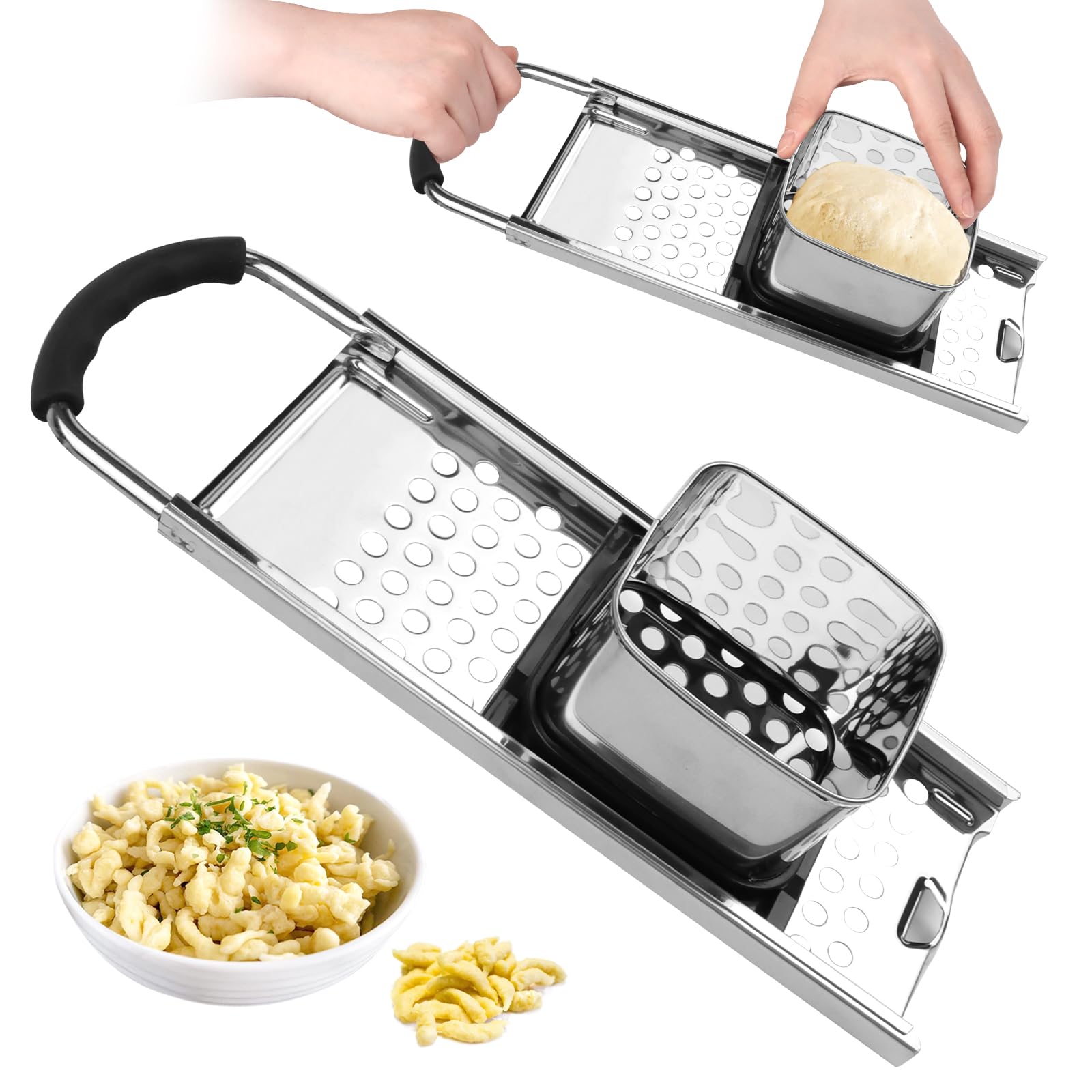 Spätzle recept (spätzles): Oostenrijkse noedels met kaassaus en Spätzle recept (spätzles): Oostenrijkse noedels met kaassaus en