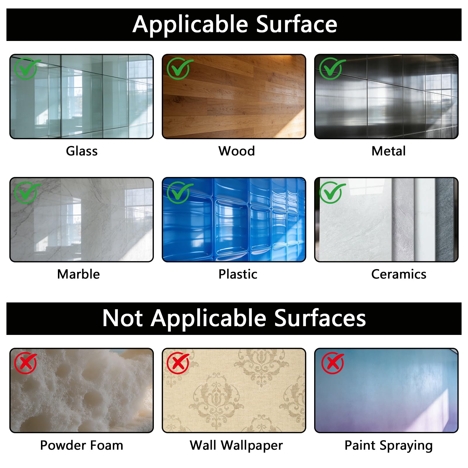 Punti adesivi biadesivo trasparenti Nanogel 1,3×0,8 cm + 2,0×1,0 cm forte rimovibile per poster foto decorazioni