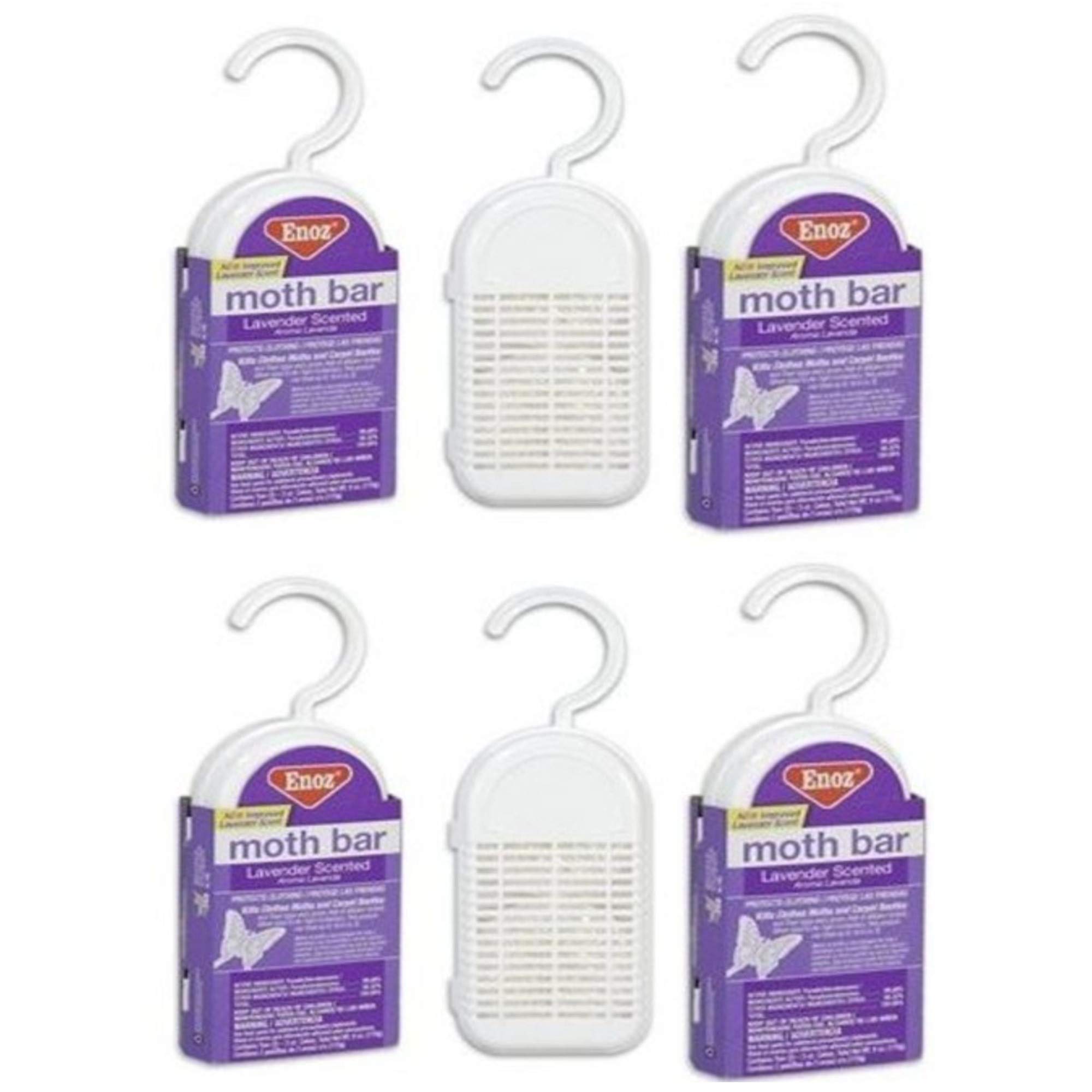 Enoz 6OZ Moth Bar/Hanger - Pack of 6