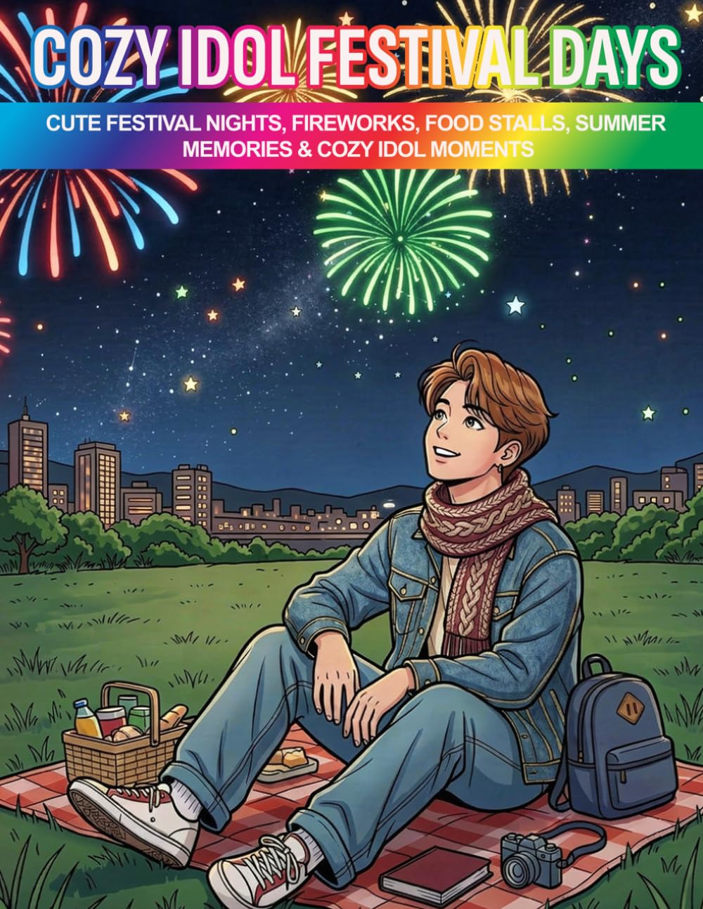 Cozy Idol Festival Days: Cute Festival Nights, Fireworks, Food Stalls, Summer Memories & Cozy Idol Moments (Cozy Idol Coloring Books)