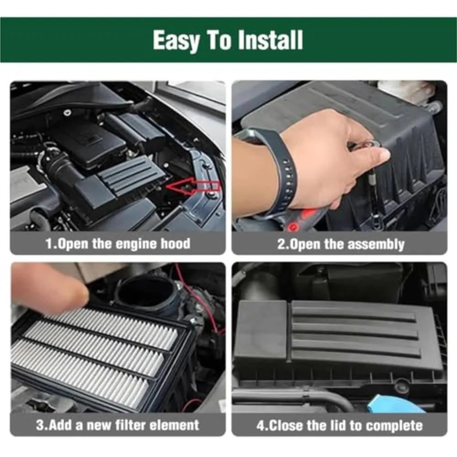 Genérico Filtro de Aire de Cabina automotriz Elemento Limpiador de Filtro Aire 13717582908 para BMW F10 F11 E84 520i 523 528i X1 16i 20i 2011-2017 N20 Parte