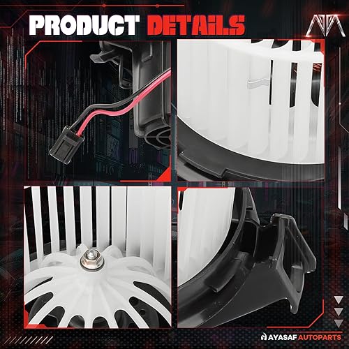 Miniatura 5 de MAYASAF 700277 Conjunto de motor de soplador HVAC para Benz C180  C400E200  E550GLK250  GLK350E63 AMG (S)C63 AMG (S)