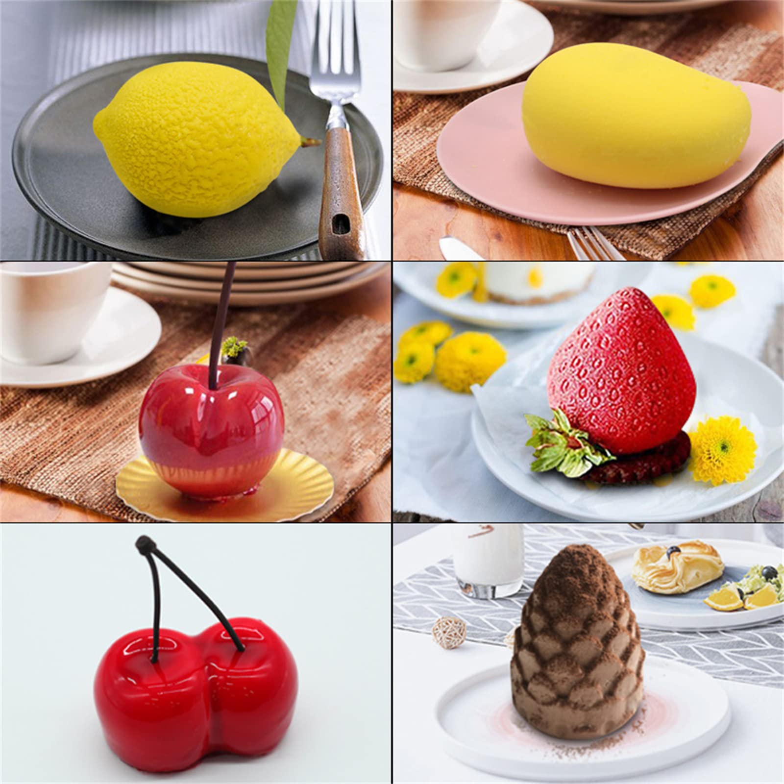 Stampi per dolci in silicone a 8 cavità per stampi per decorare mousse di dessert Stampi per dolci al cioccolato a forma di spirale 3D fai-da-te – acquista a prezzi convenienti sul