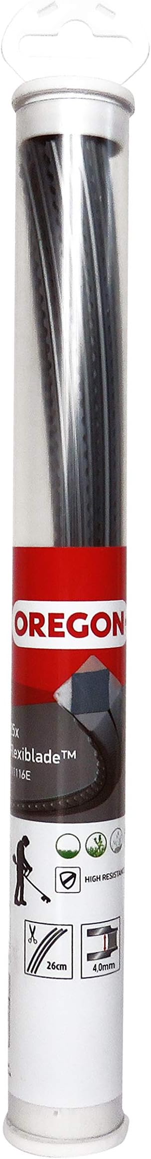 Oregon Flexiblade Pre-cut Serrated Heavy Duty Trimmer Line for Brambles and Undergrowth, Individual Nylon Lines for Heavy Duty Strimmer Work, 4 mm x 26 cm Lines - x 20 Pieces (111116E)