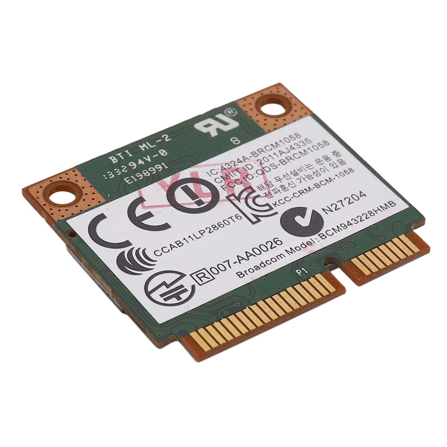 Doppio Band 2.4 5G 300M 802.11A / B/G WiFi Bluetooth 4.0 Half Mini Pci-E Card per Bcm943228Hmb 718451-001
