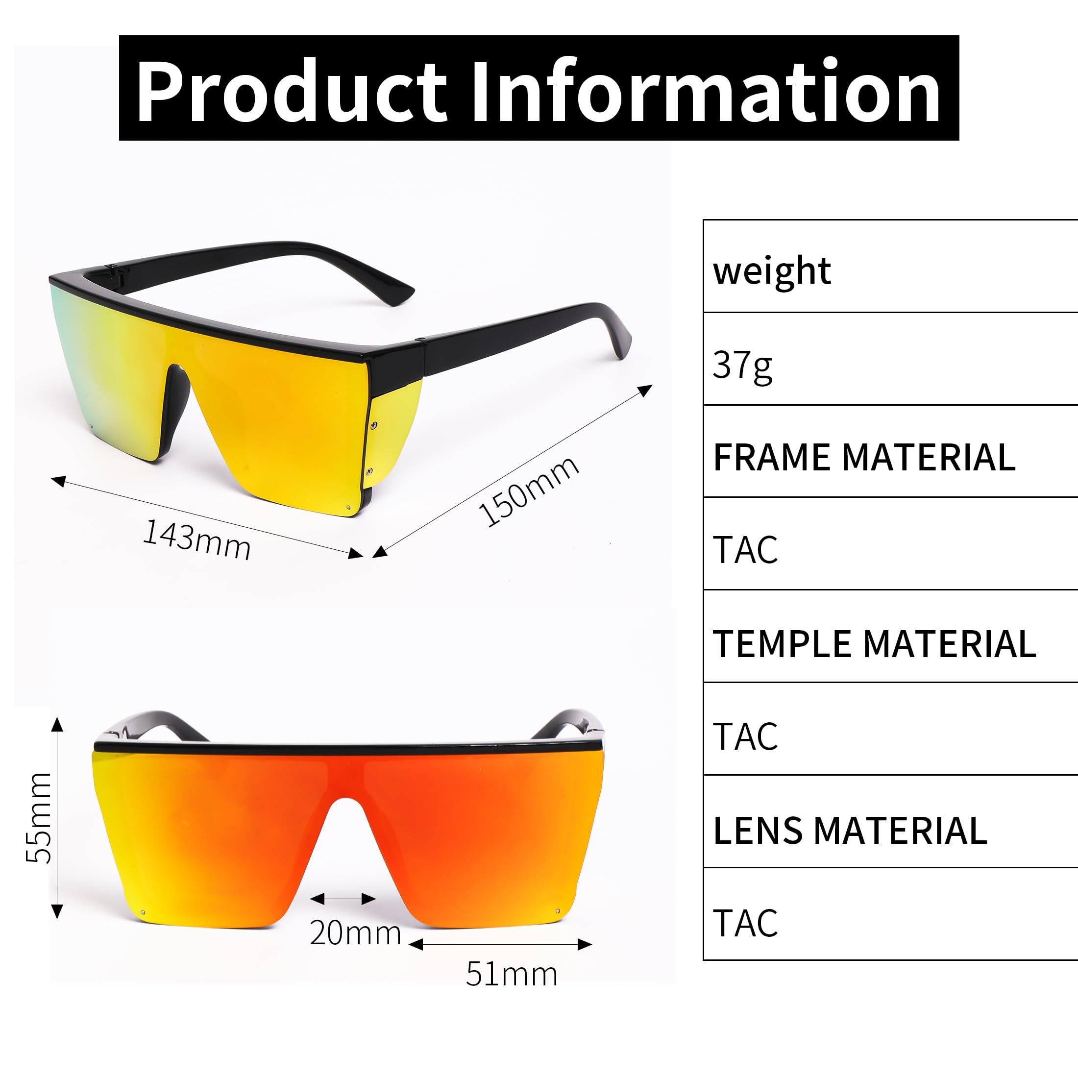 Z87 Sicherheits-Sonnenbrille, flache Oberseite, klassisch, quadratisch, UV-400-Schutz, für Herren