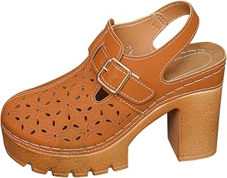Utrikeshandel plus size tofflor för kvinnor sommar nya europeiska och amerikanska metall ihåliga damsandaler 38, Orange, 39.5 EU