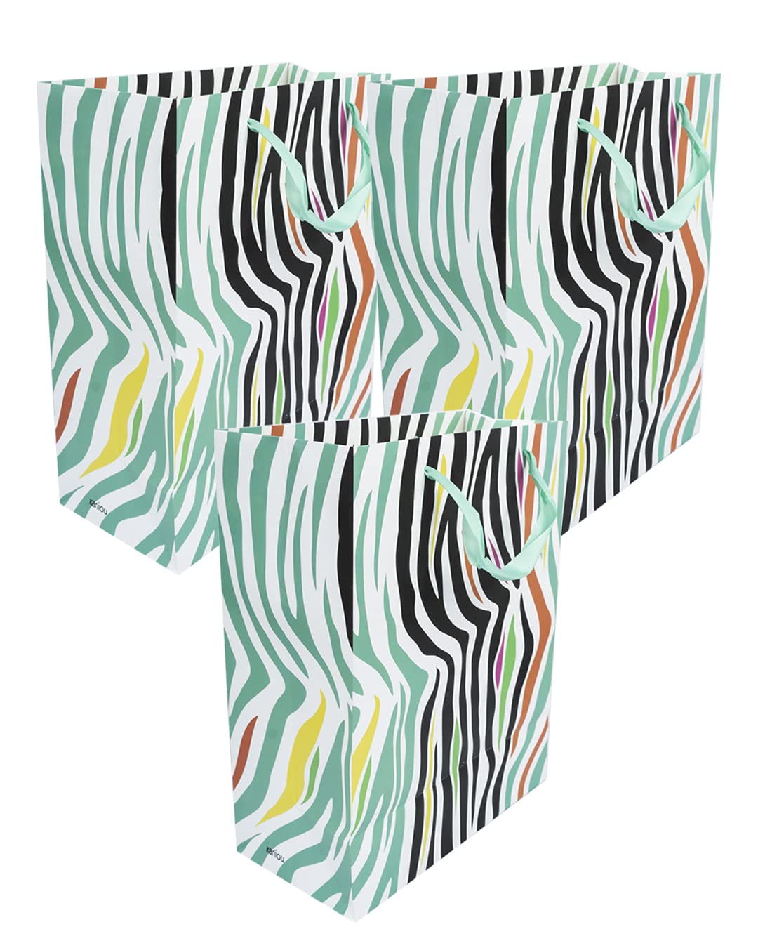 Market 99 Designer "Zebra Print" Large Gift Bag | Multipurpose Stylish Paper Bag | Carry Bag | Gifting Bag | Paper Bag For Any Occasion - Pack Of 3, MULTICOLOR, (26 X 12.5 X 32 Cm) (B09HMJ6SGY) Amazon Price History, Amazon Price Tracker
