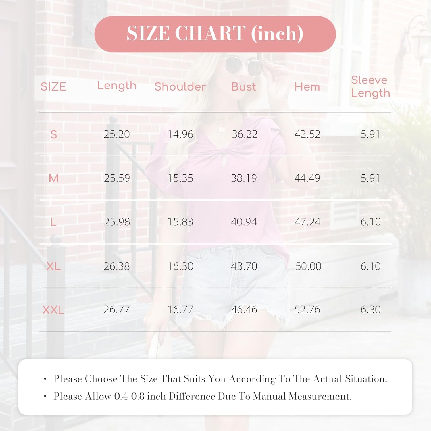 T Shirts Short Sleeve for Women V Neck Tees Fashion Loose Tops Casual Summer Outfits Clothes Beach 2025 Trendy - Image 6