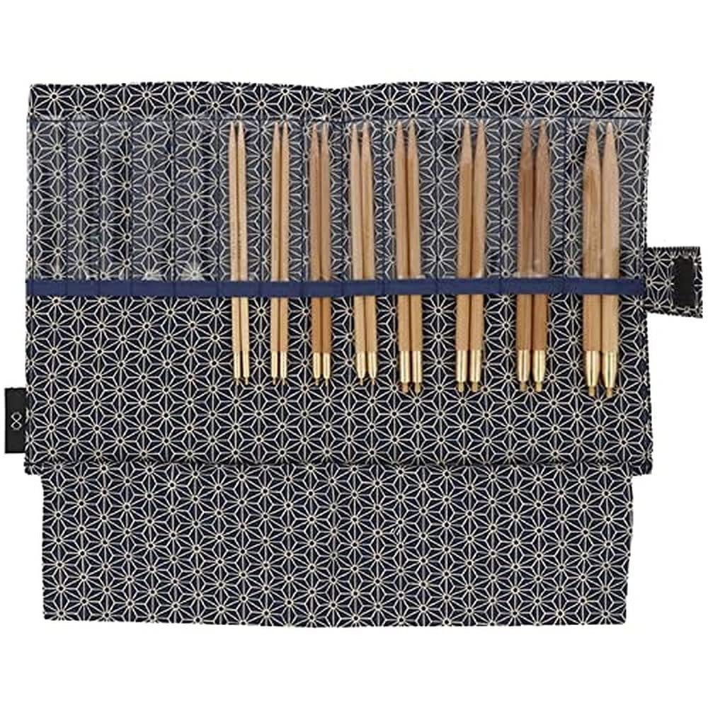Seeknit KA58920-04 Circular Knitting Needles Set, Bamboo, Black, Medium/Large