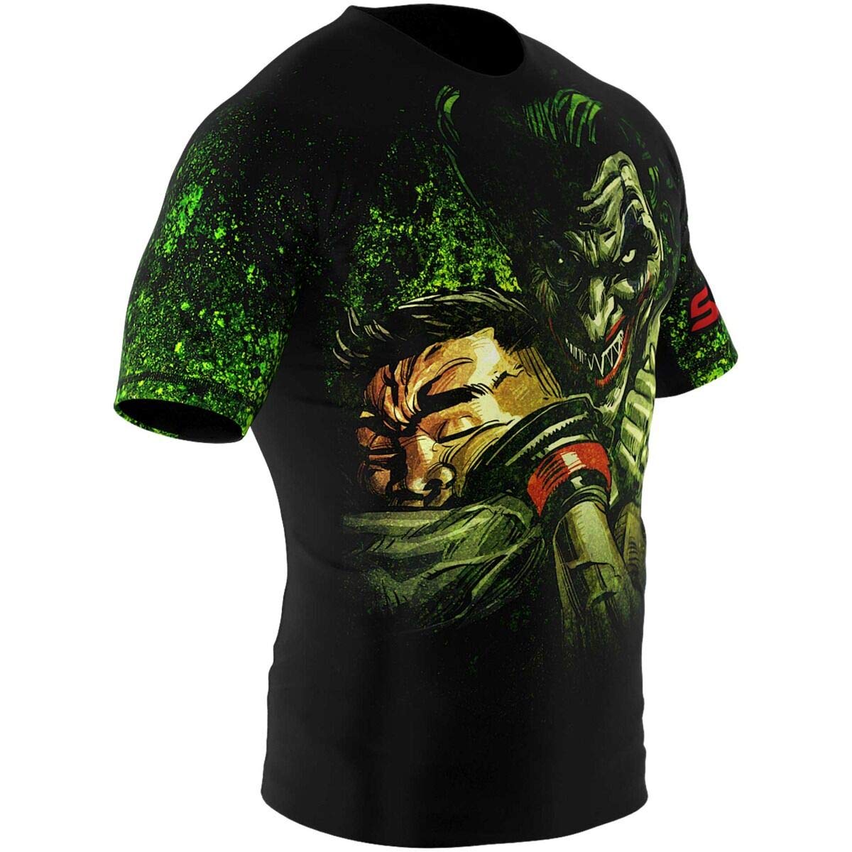 SMMASH The Choker Rashguard - Maglietta Uomo Maniche Corte Traspirante Leggera Top Sportivo MMA Krav Maga BJJ K1 Vestibilità Aderente